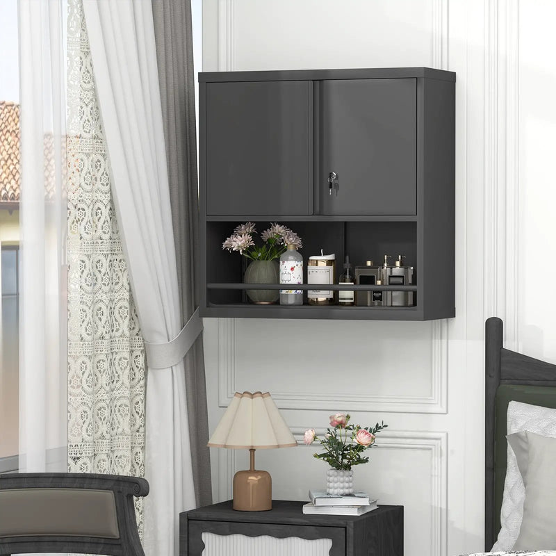 Metal Adjustable 2 Doors Storage Cabinet by HouseOfZazla