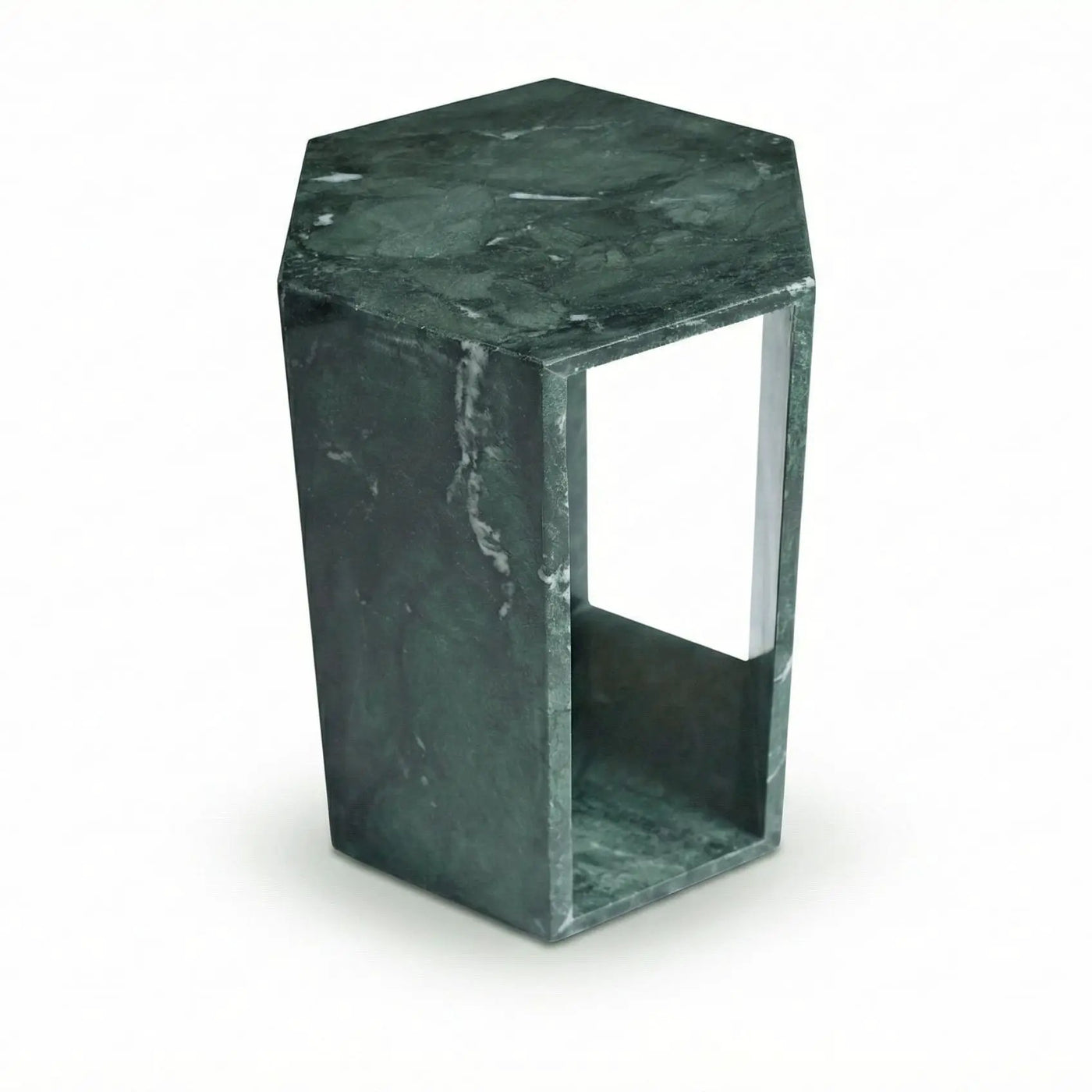 Modern Minimalist Hexagon Side Table by Unique Piece Furniture