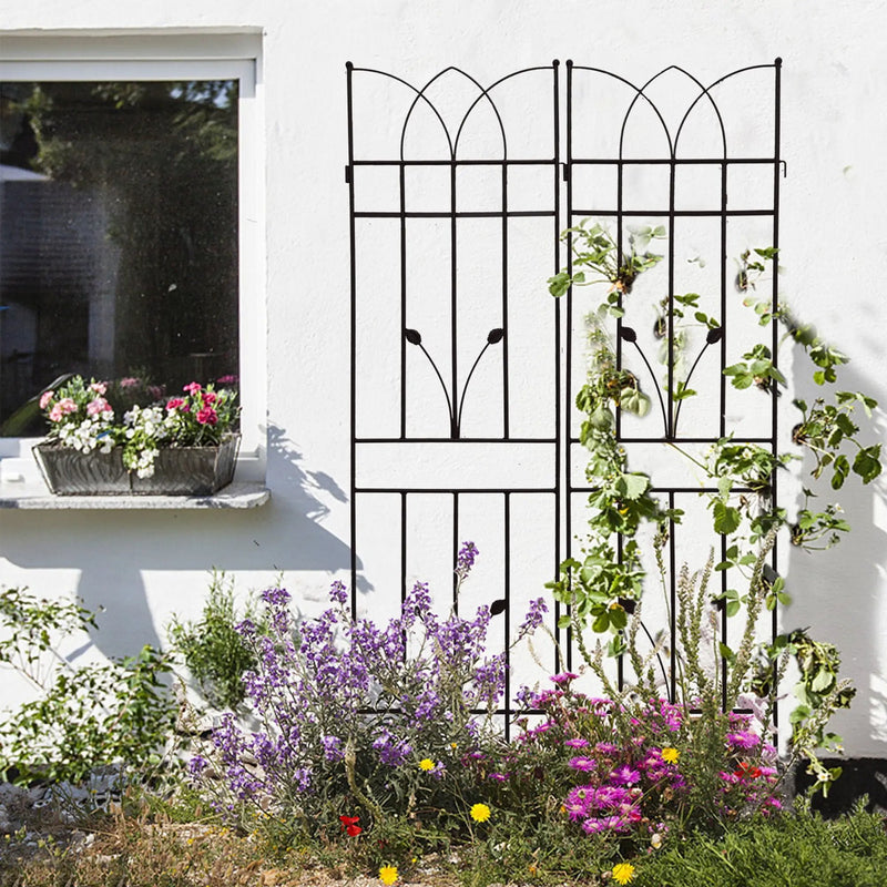 Metal Garden Trellis Rustproof For Climbing Plants Outdoor Flower Support by Unique Piece Furniture