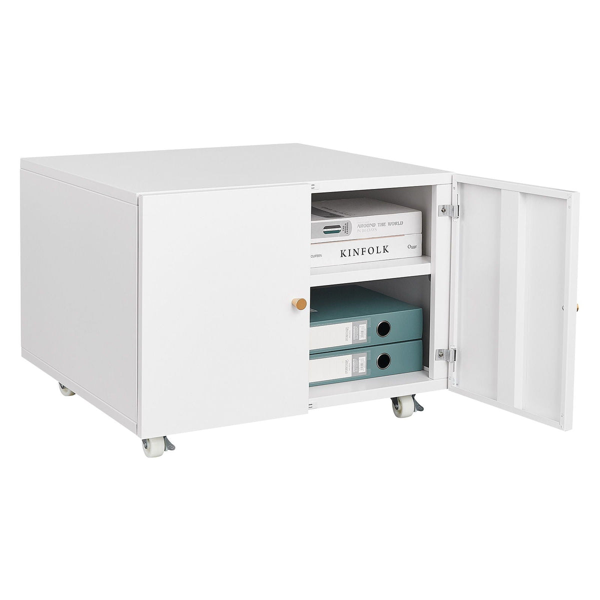 Office Furniture Copier Cabinet 2 Door Steel Copier Stand Mobile Pedestal File Printer Stand, photo 11 of 28