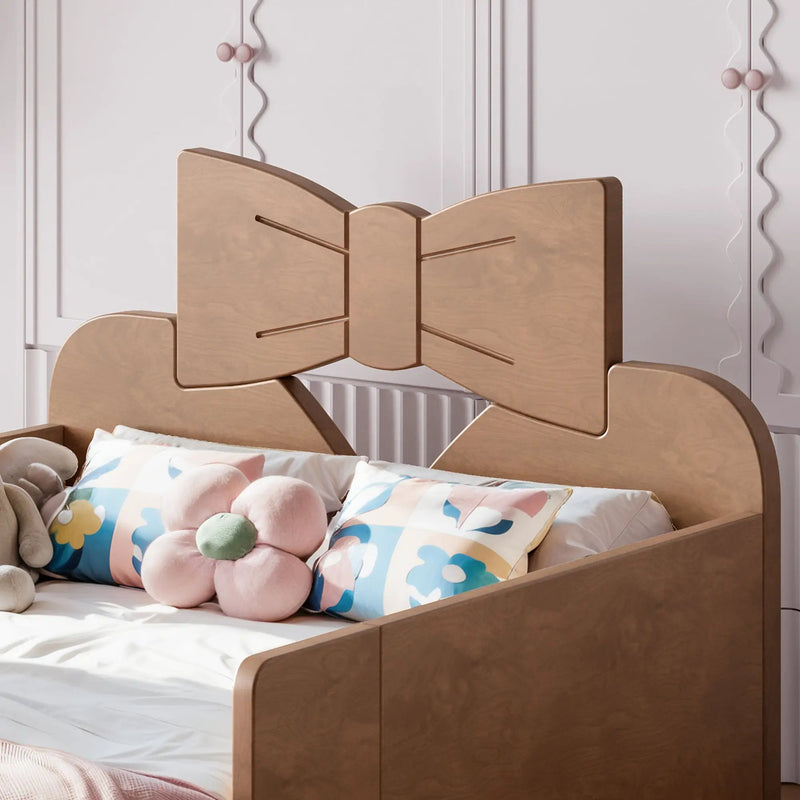 Twin Size Kids Platform Bed with Full Surround Guardrails by HouseOfZazla