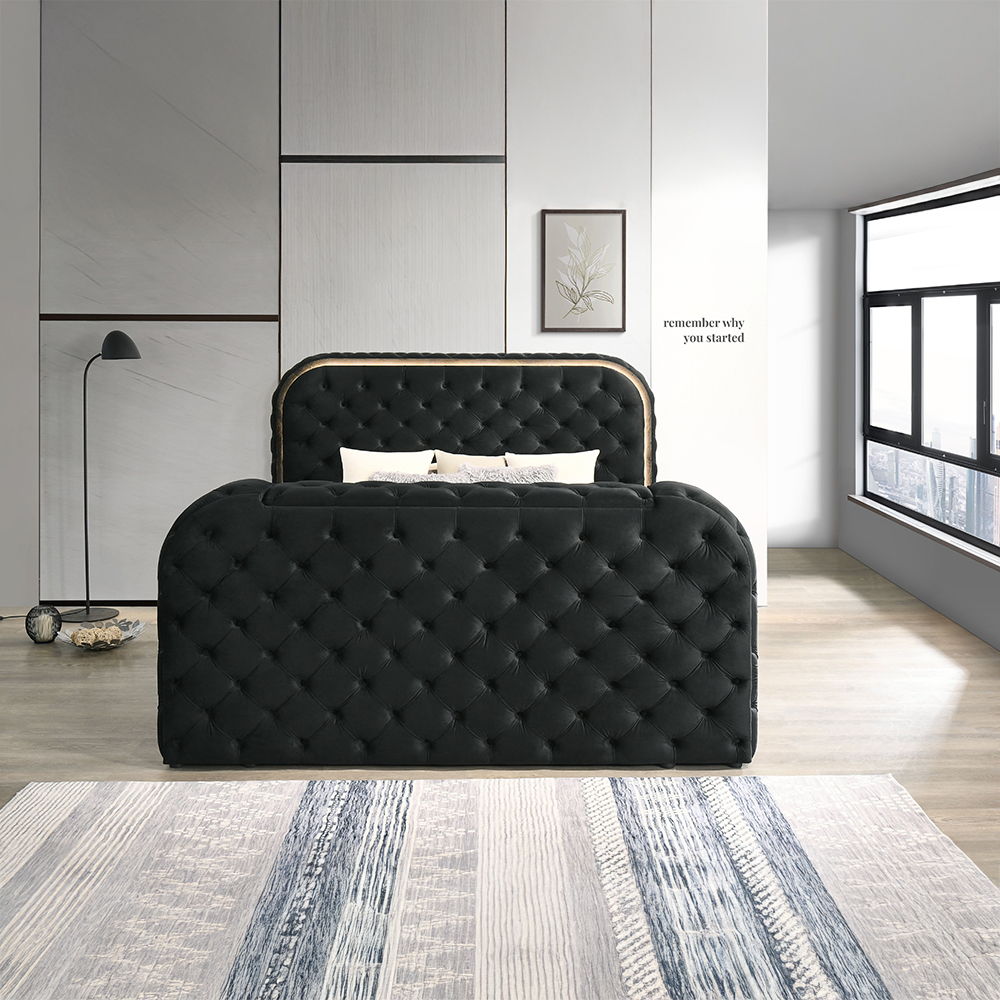 Kana - Bed With LED, Fireplace & TV Stand, photo 10 of 21