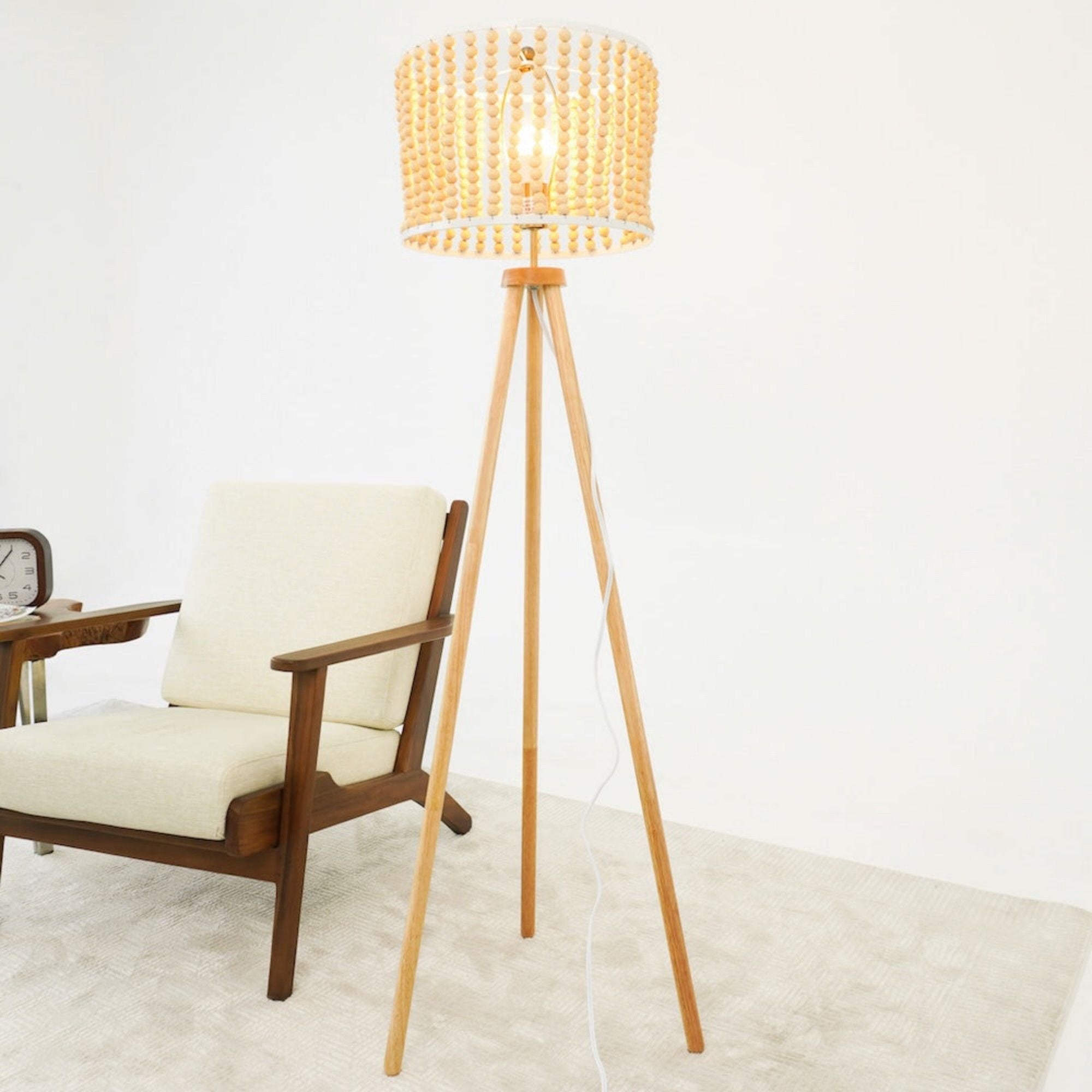 Brillo - 3 Legged Floor Lamp - Brown by HouseOfZazla