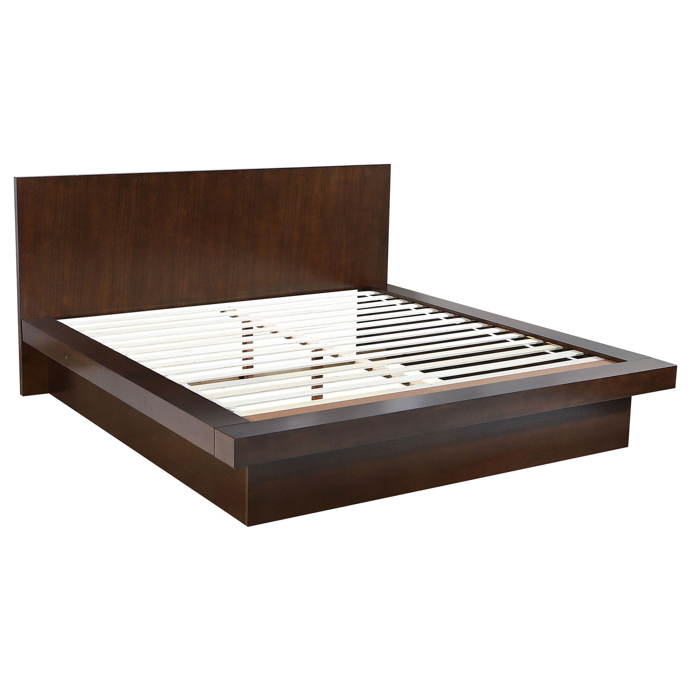 Tokyo - LED Panel Bed With Structured Headboard by HouseOfZazla