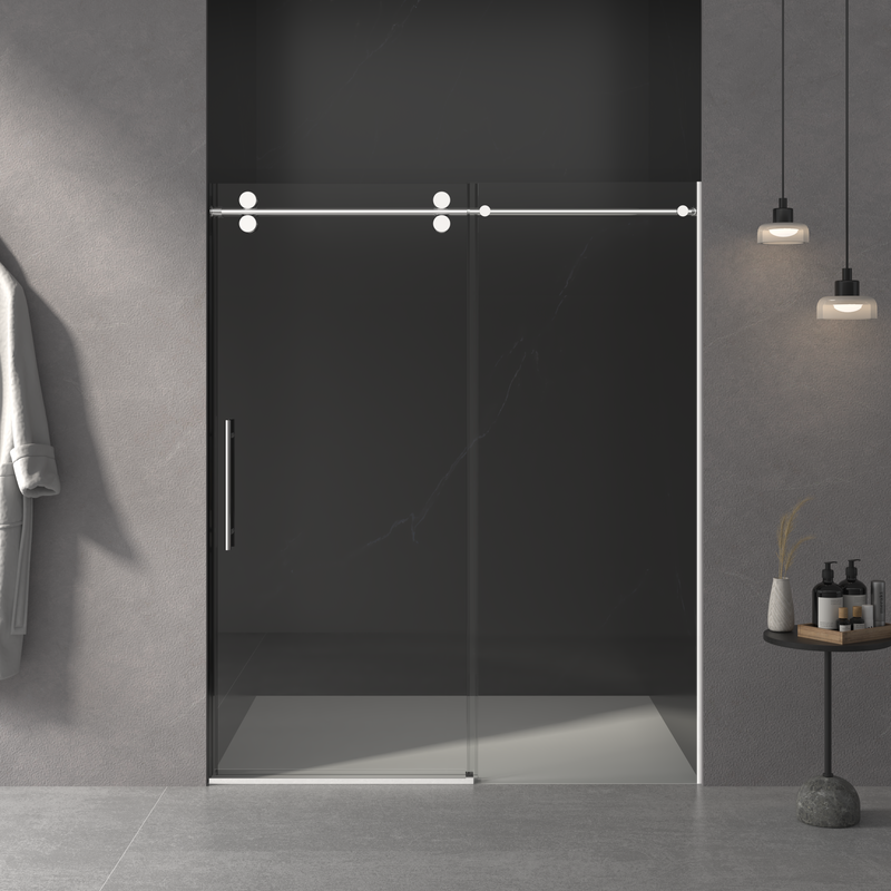 56"-60"W x 76"H Frameless Shower Door by HouseOfZazla