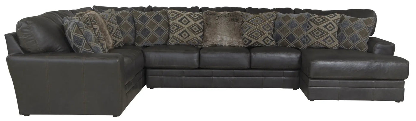 Denali - Italian Leather Match Sectional by Unique Piece Furniture
