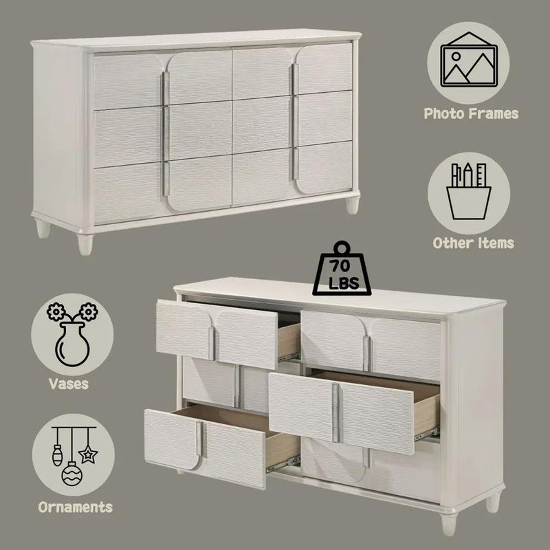 Laveda - Dresser - Pearl White by Unique Piece Furniture