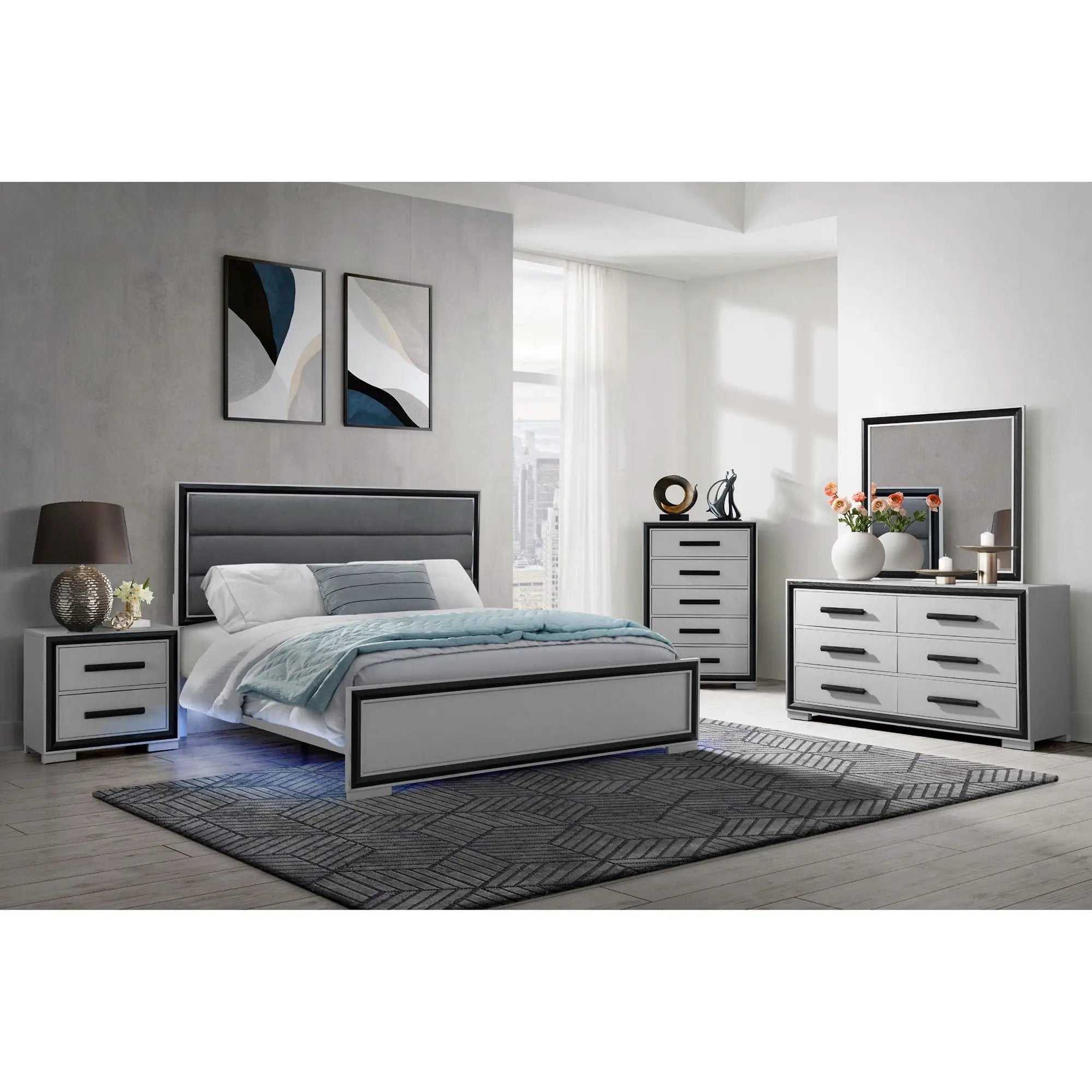 Adelaide - Bed With LED by HouseOfZazla