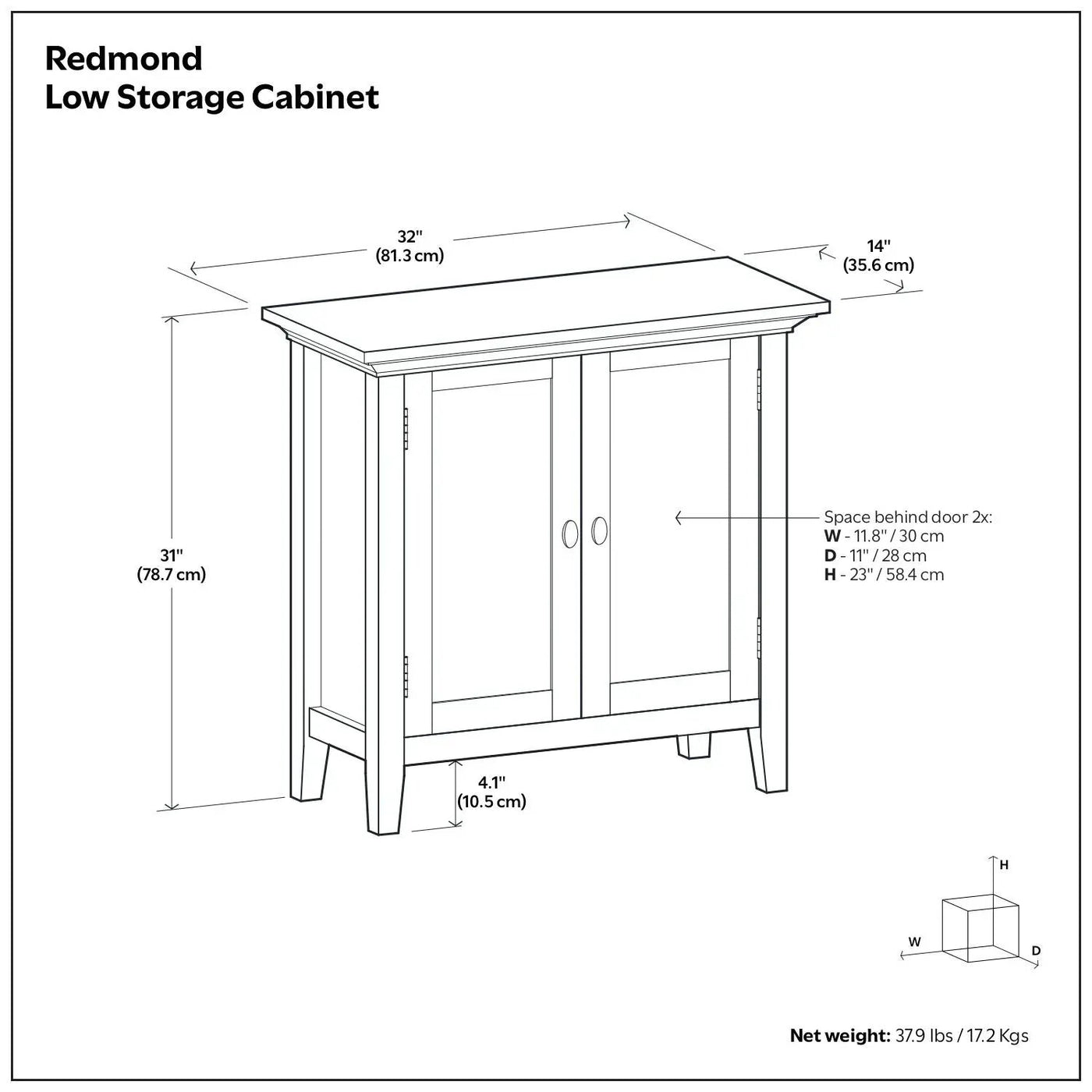 Redmond - Handcrafted Low Storage Cabinet by HouseOfZazla