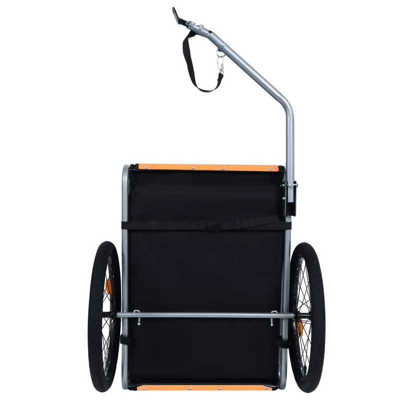 Large Folding Bike Trailer for Dogs – 66Lb Capacity All-Terrain Pet Carrier by HouseOfZazla