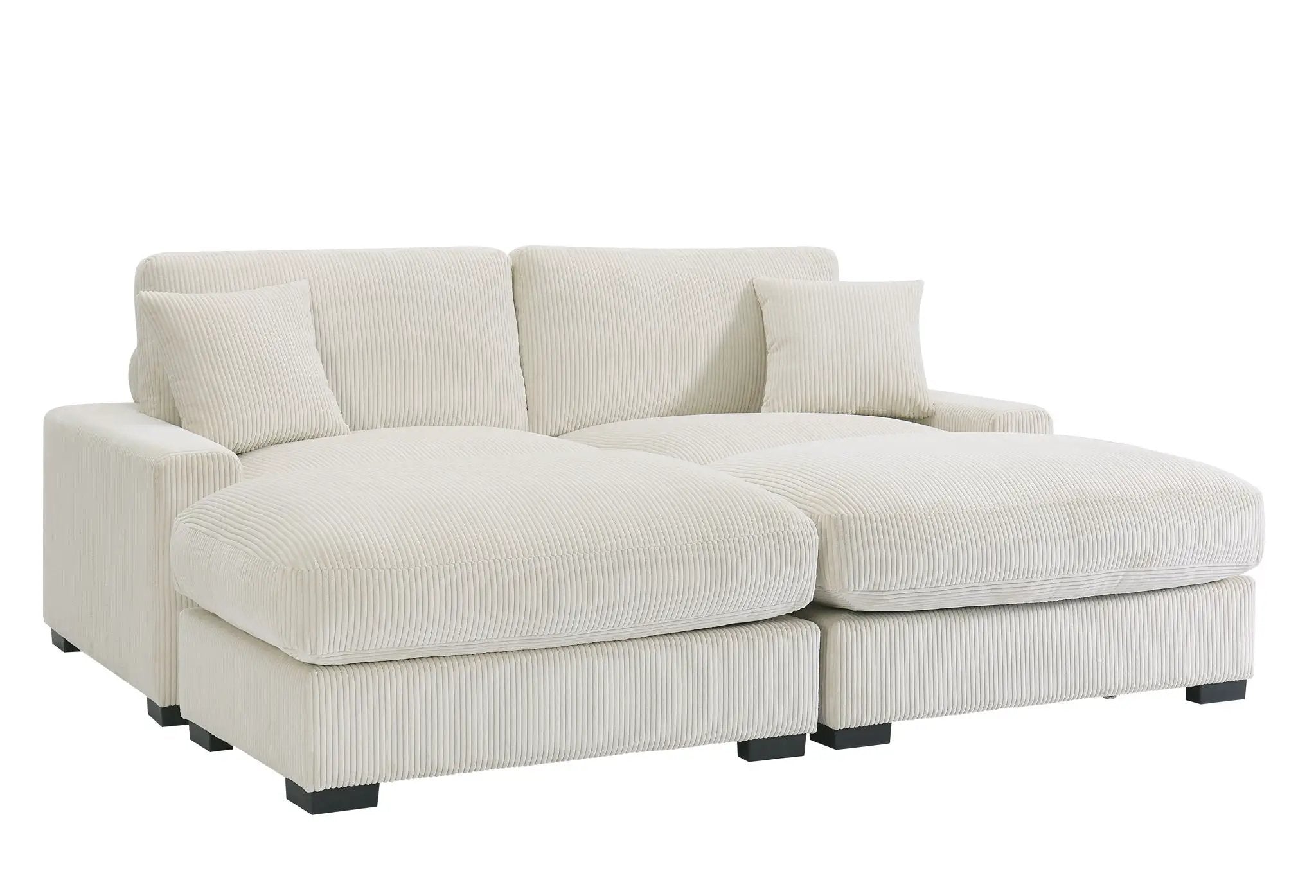 4 Seater Oversized Sectional Sofa With 2 Ottoman And 2 Pillows by Unique Piece Furniture