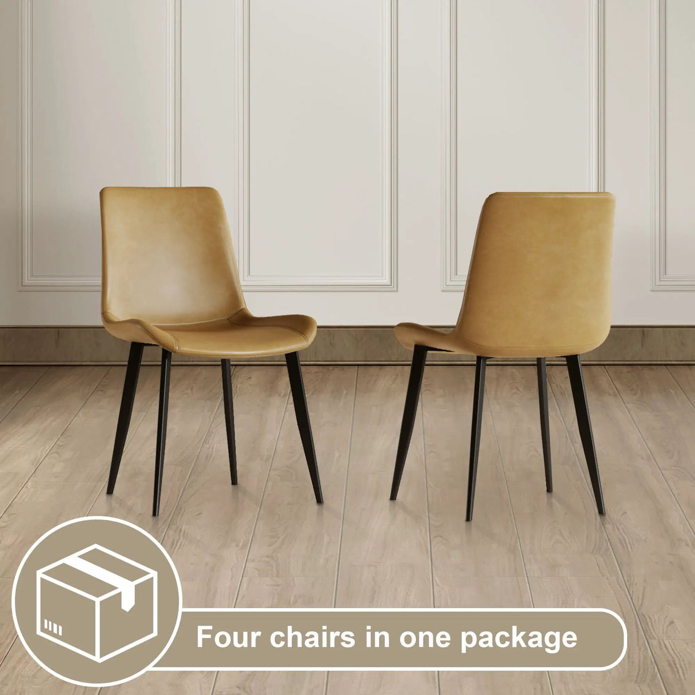 Modern Dining Chair With Carbon Steel Legs by HouseOfZazla