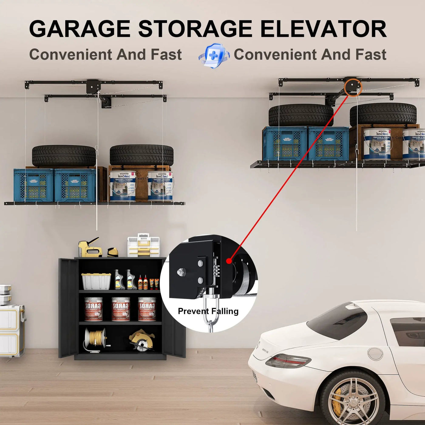 Overhead Garage Storage Rack by HouseOfZazla