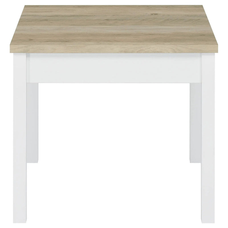 Stacie 3-piece Coffee Table Set Distressed Pine and White by Unique Piece Furniture