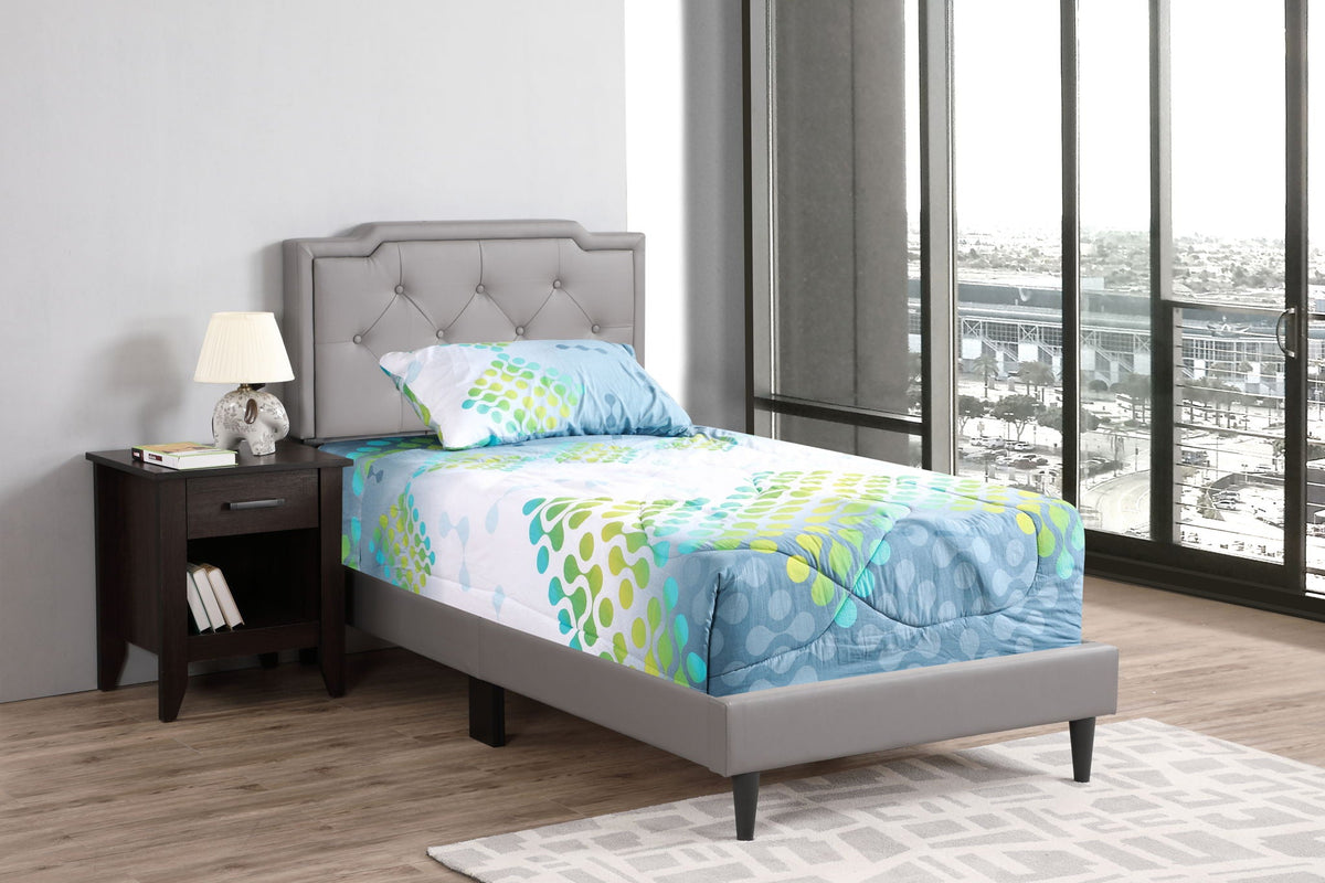 Button Tufted Upholstered Bed with Charming Design - Multiple Colors, photo 6 of 40