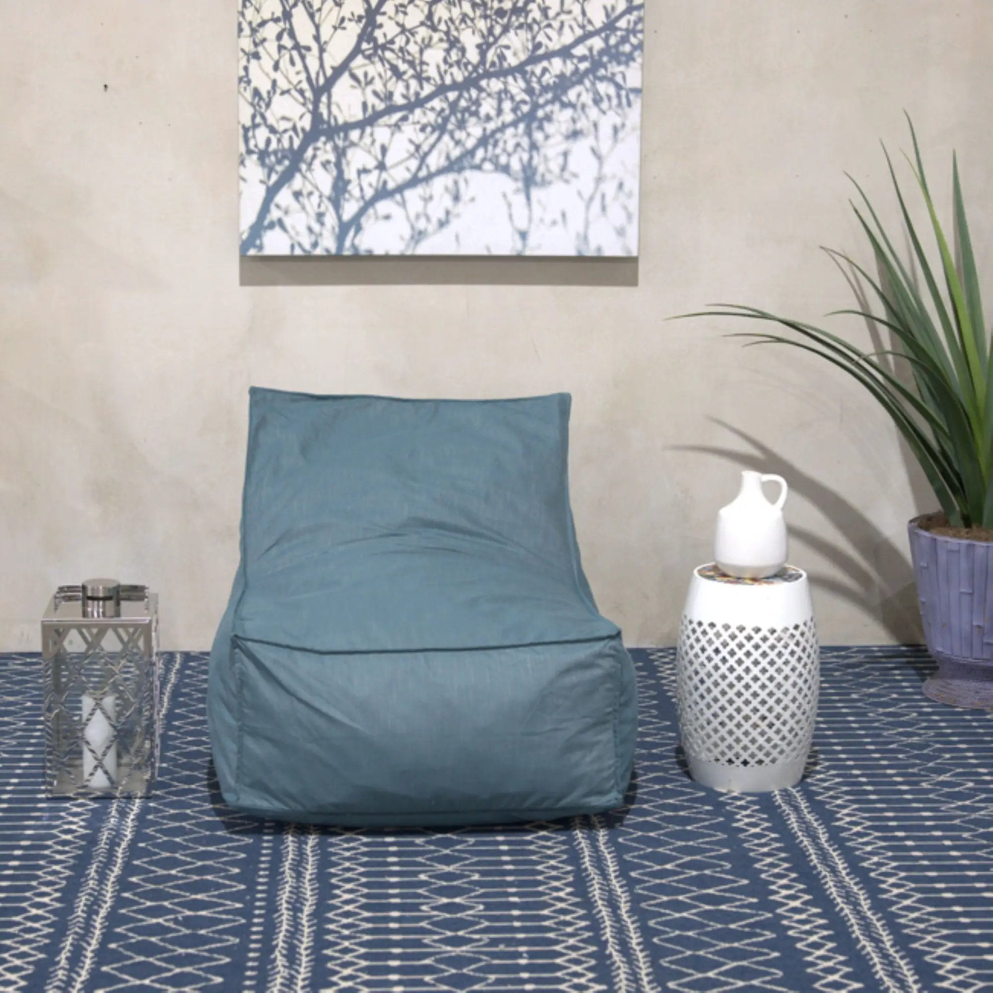 Ettie - Water Resistant Fabric Bean Bag Chair by Unique Piece Furniture