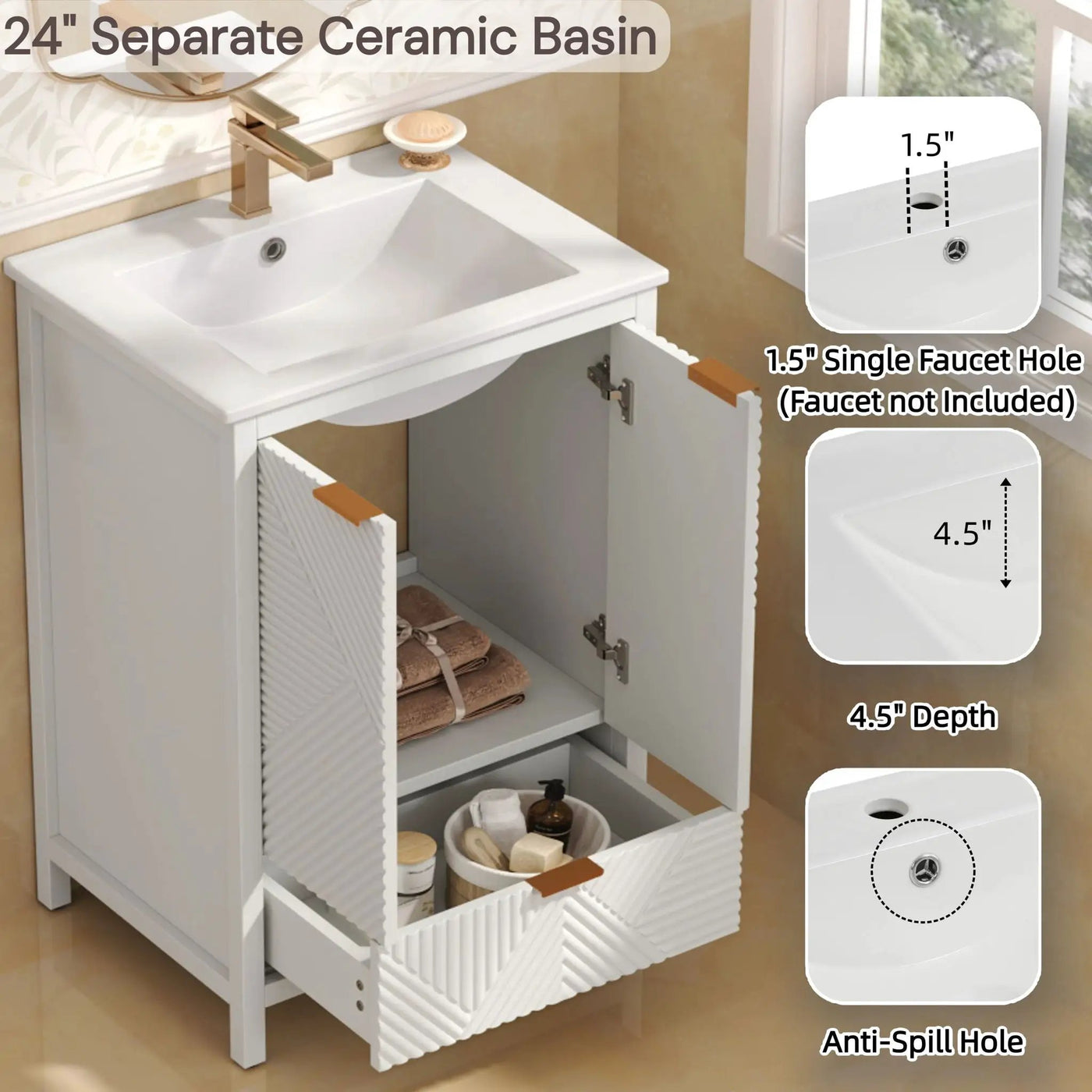 Modern Bathroom Vanity With Sink Combo by HouseOfZazla