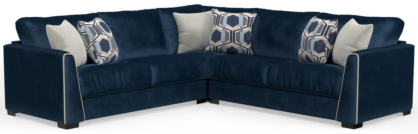 Jetson - Sectional With Comfort Coil Seat Cushions And Included Accent Pillows by Unique Piece Furniture