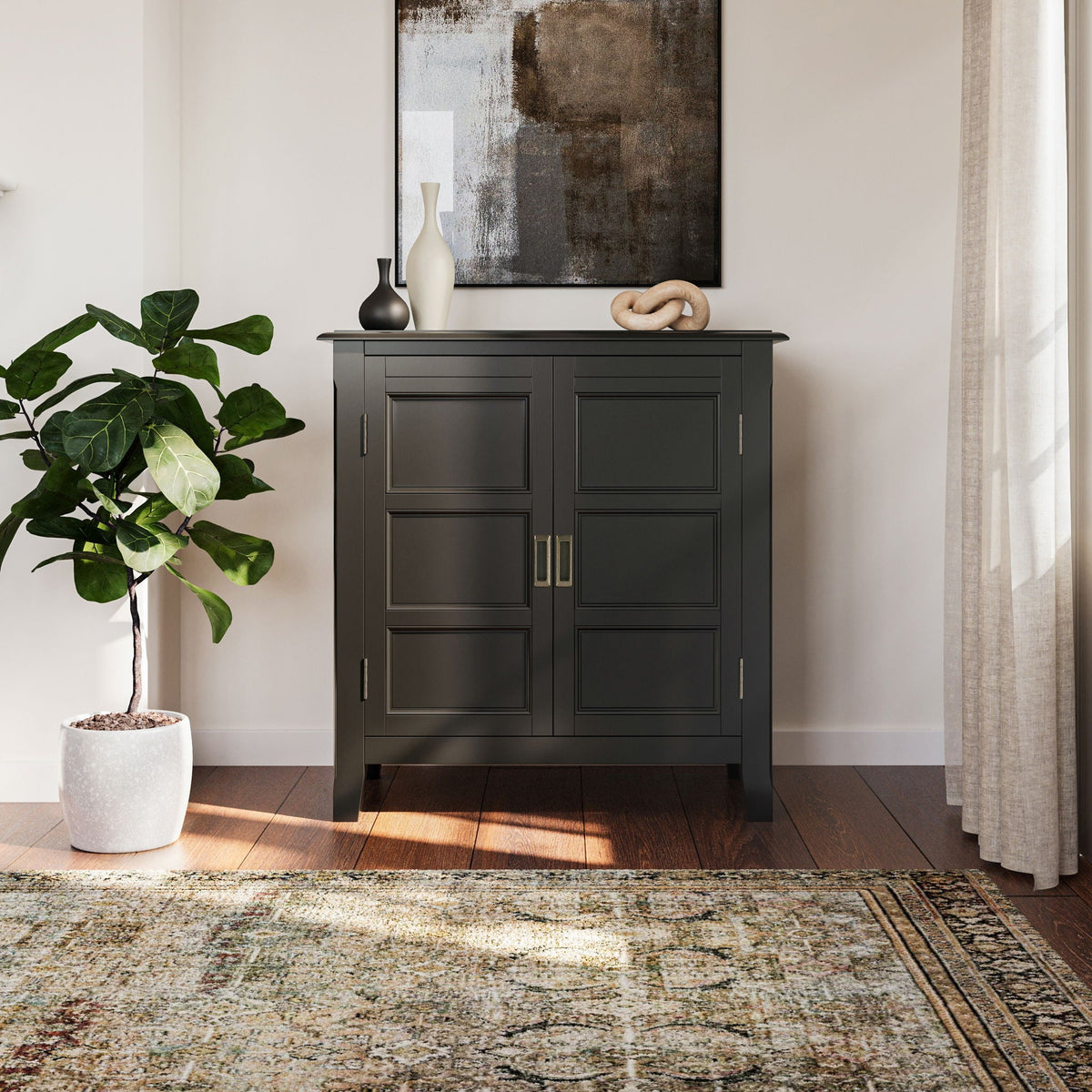 Handcrafted Low Storage Cabinet with Adjustable Shelves - Multiple Colors, photo 15 of 40