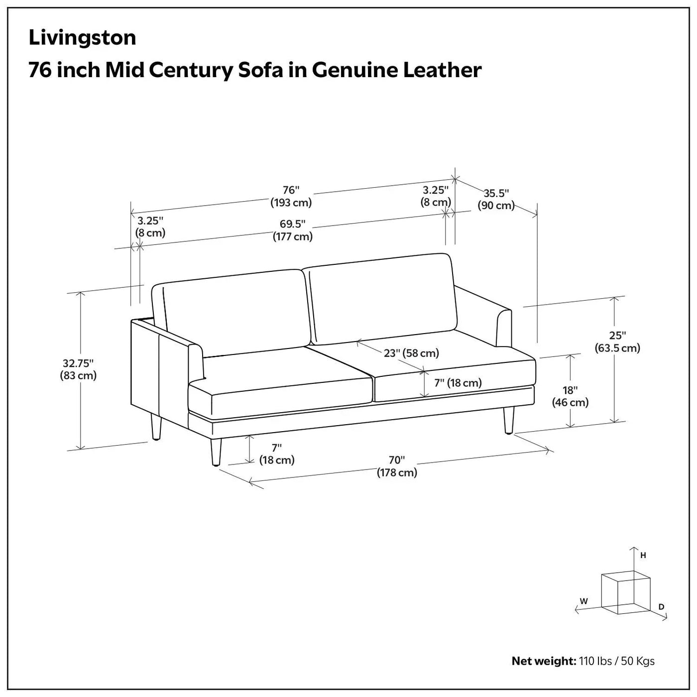 Livingston - Upholstered Sofa by HouseOfZazla