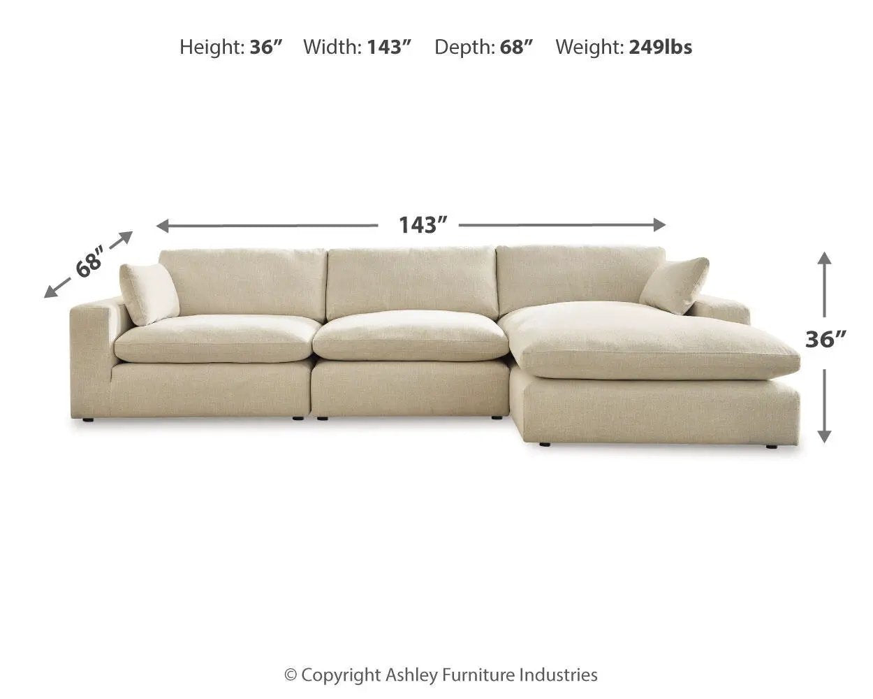 Elyza - Sectional by Unique Piece Furniture