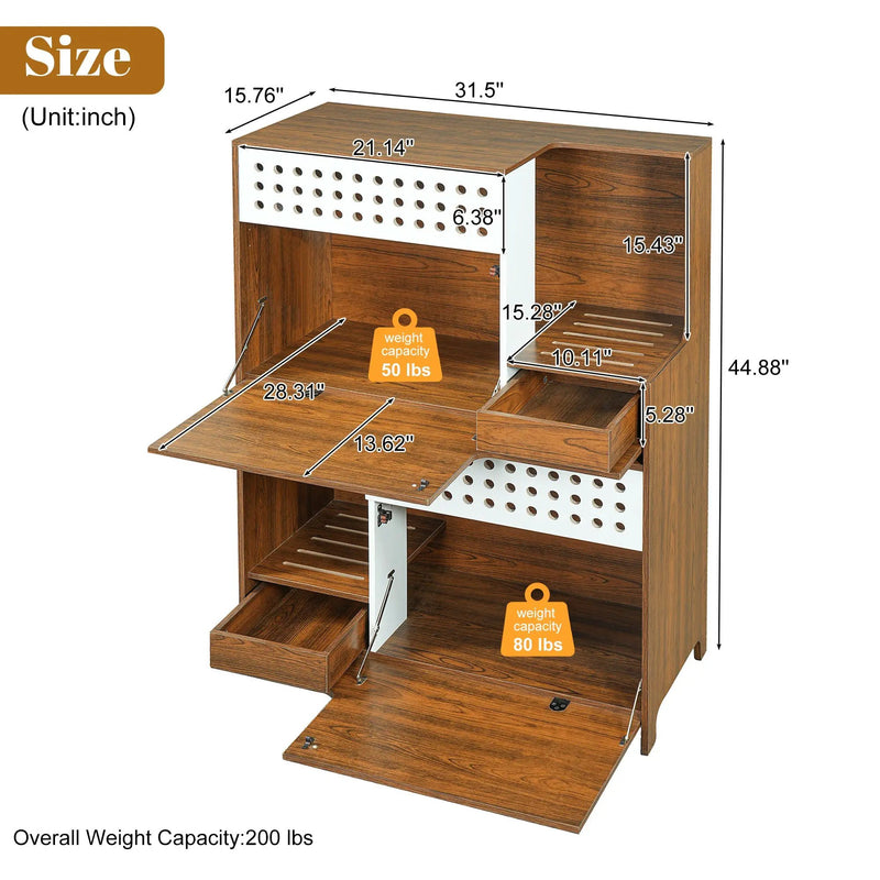 Modern 2-in-1 Cat Furniture, Litter Box Enclosure Side Table by HouseOfZazla