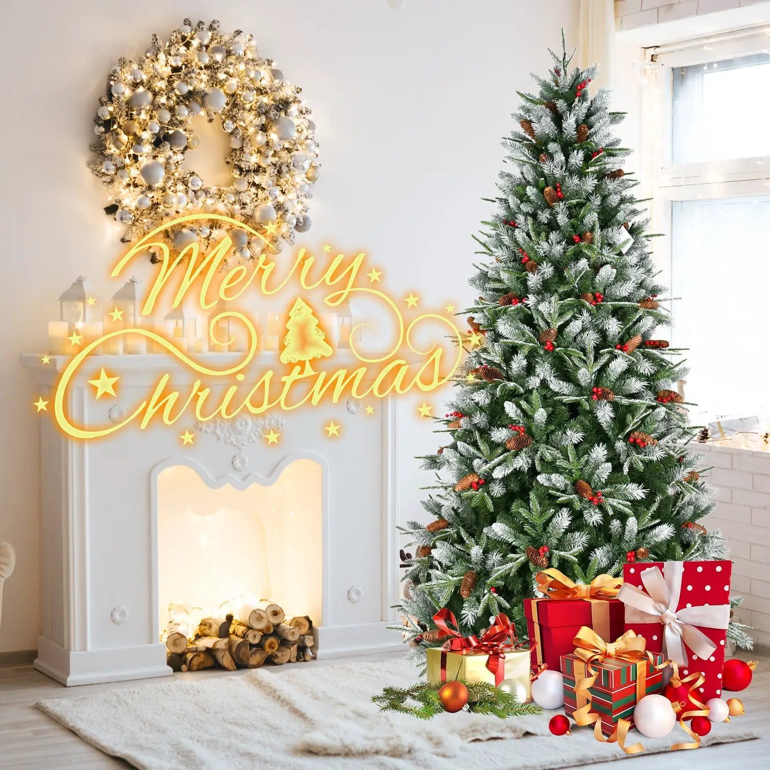 6FT Christmas Tree with 1593 Tips by HouseOfZazla