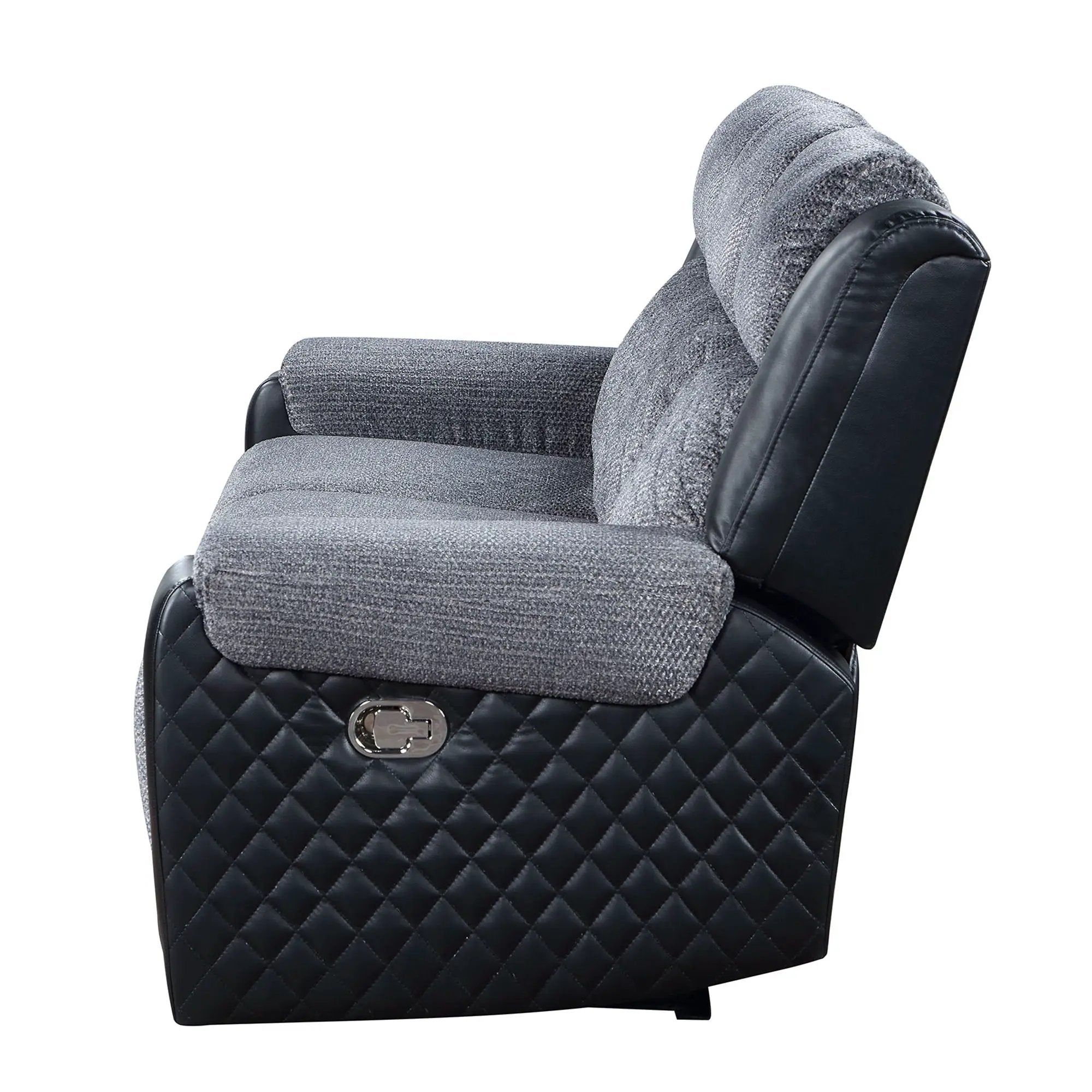 Alicia - Reclining Sofa - Gray / Black by Unique Piece Furniture