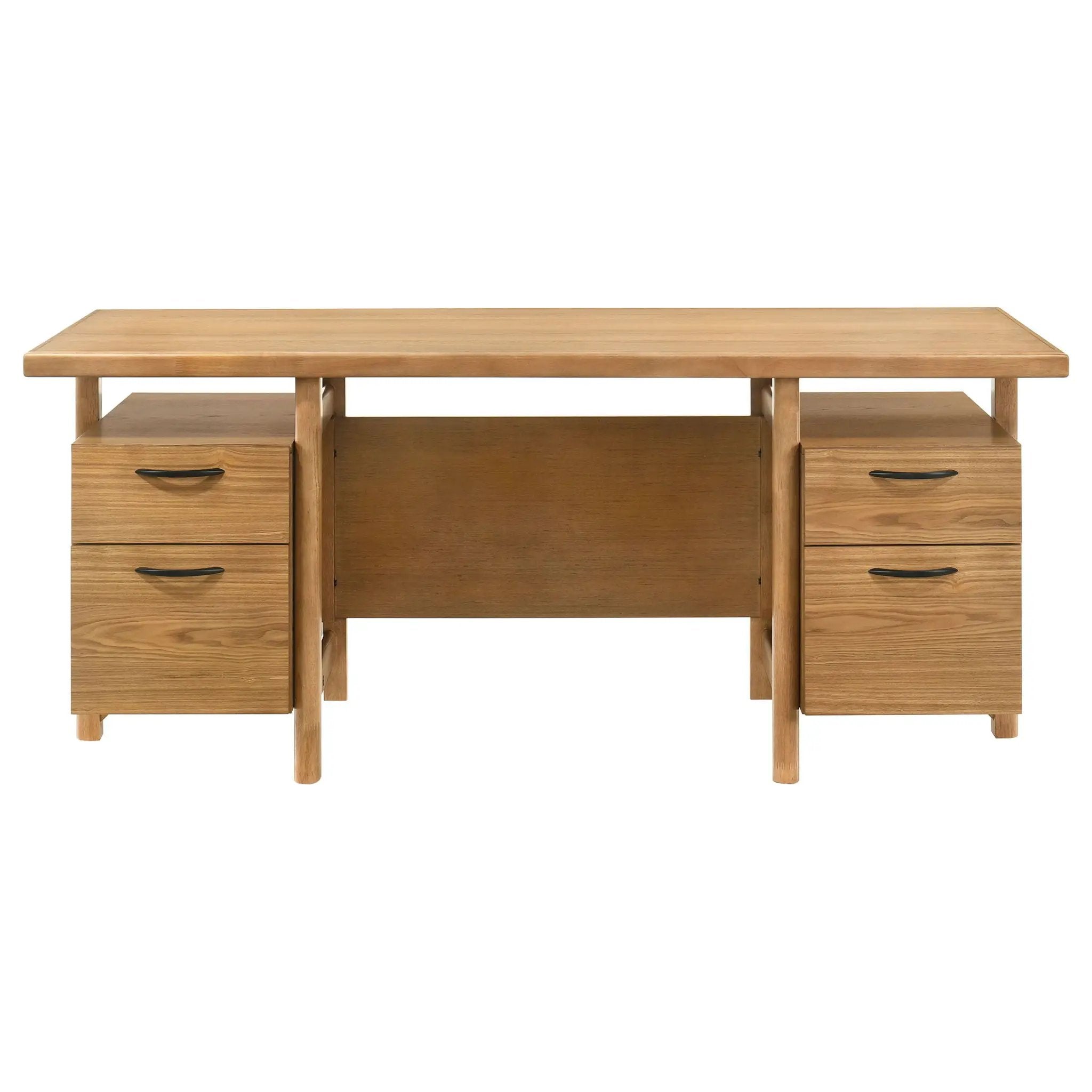 Roldan 69-inch 4-drawer Computer Desk with File Drawer Light Ash by Unique Piece Furniture