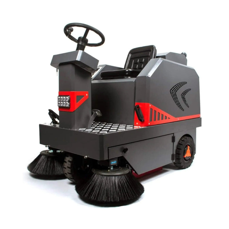 49-Inch Heavy-Duty 1400W Electric Industrial Ride-On Floor Sweeper With Dustbin & Water Tank (SAK18436) by SAKSBY WHOLESALE
