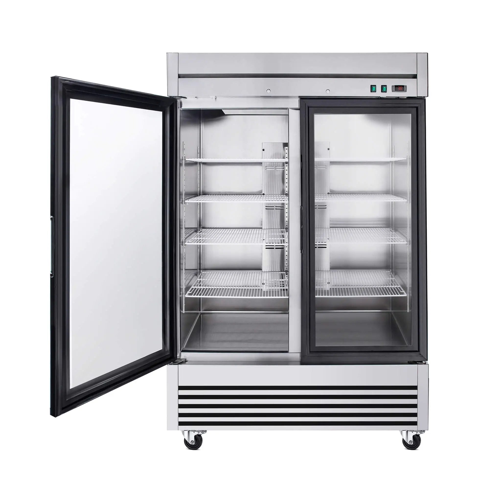 49-Inch Upright Commercial Reach-In Display Refrigerator (SAK16785) by SAKSBY WHOLESALE