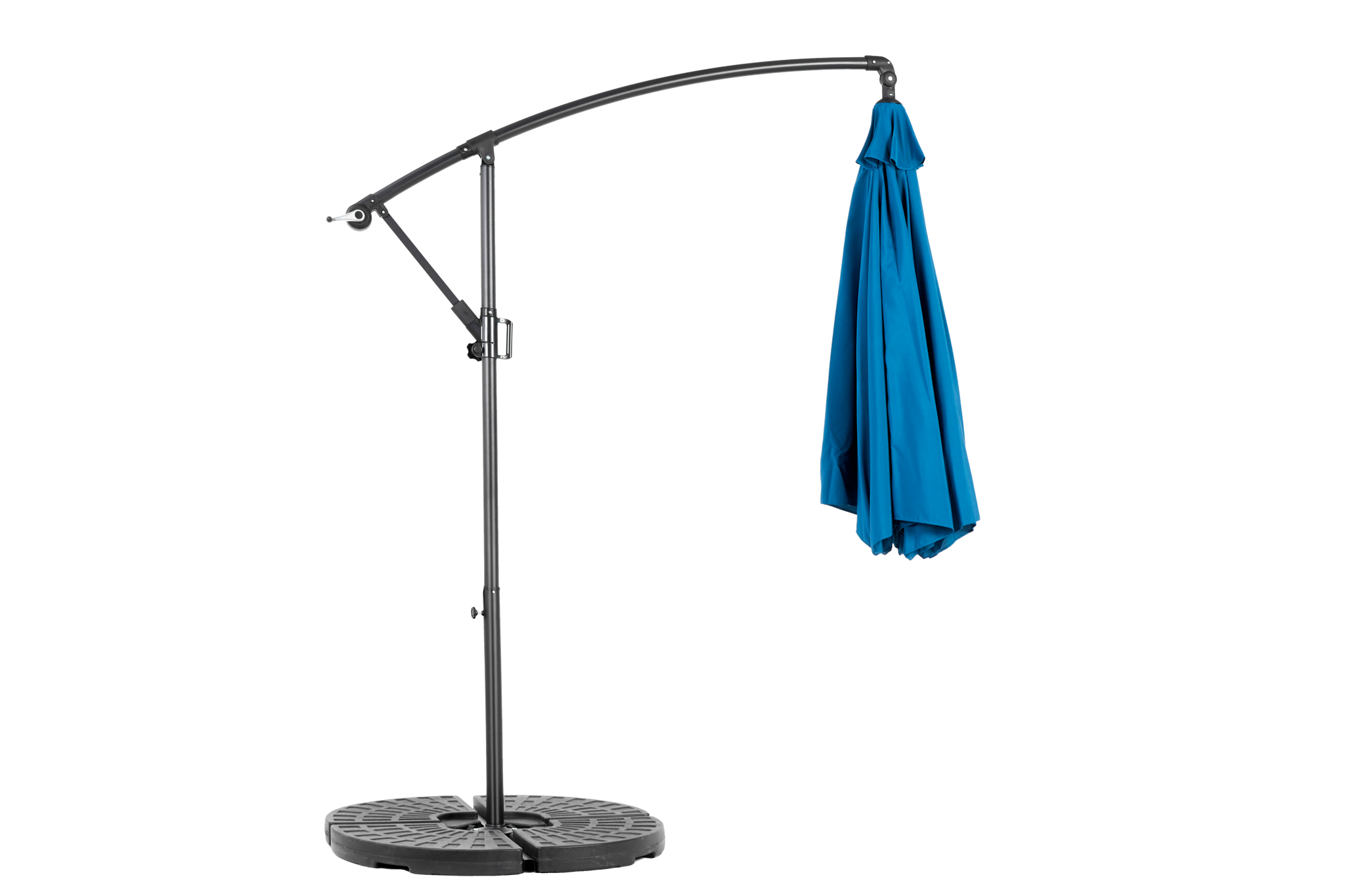 10ft Offset Hanging Market Patio Umbrella with Easy Tilt Adjustment by HouseOfZazla