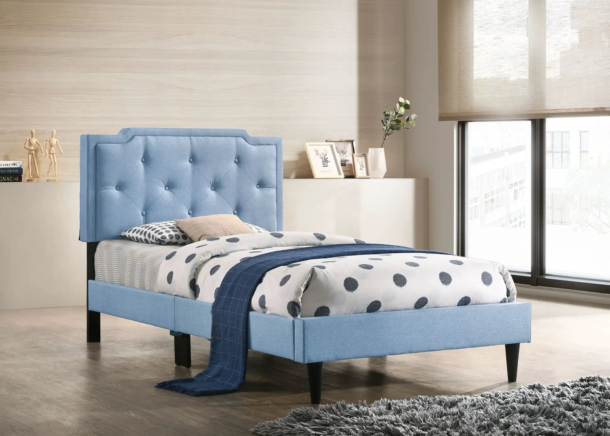 Button Tufted Bed Charming For Cozy Spaces by Unique Piece Furniture