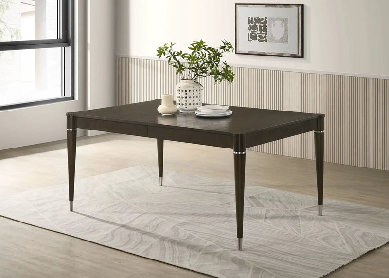Reseda 81-inch Extension Leaf Dining Table Ash Brown by Unique Piece Furniture