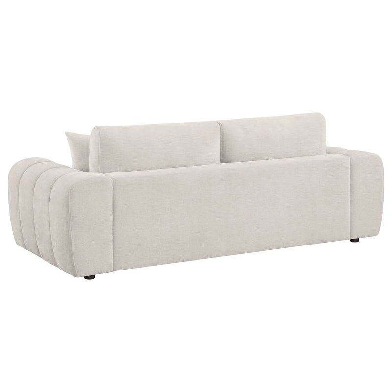 Burnett 4-piece Chenille Upholstered Sofa Set Ivory by Unique Piece Furniture