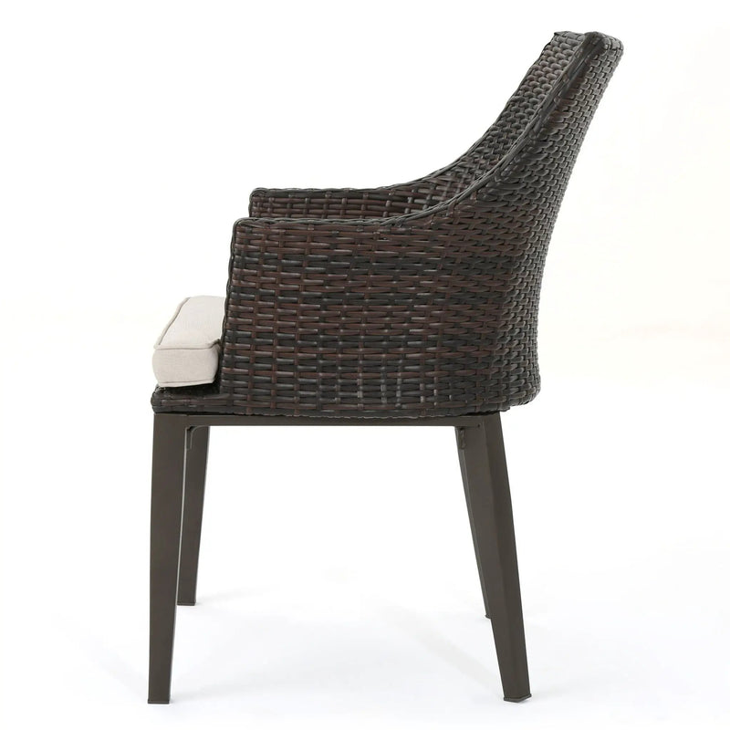 Hillhurst Outdoor Chair Set of 2 with Weather Resistant Cushions by HouseOfZazla