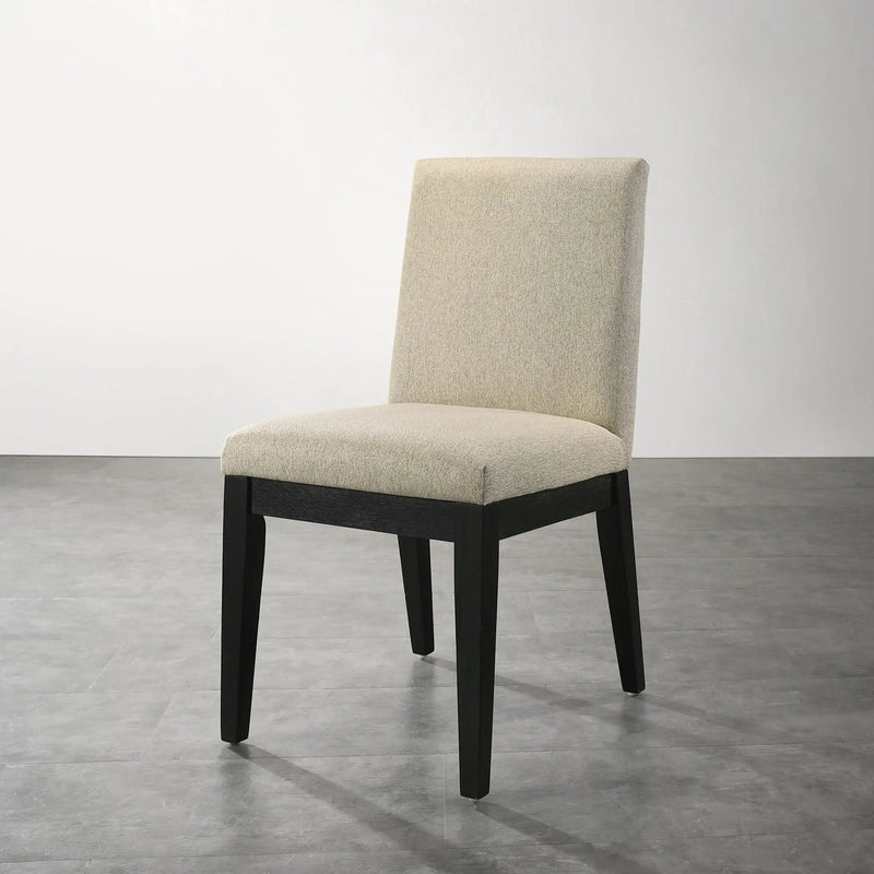 Roundhill Furniture - Rocco Contemporary Solid Wood Dining Chairs (Set of 2) - Beige by Unique Piece Furniture