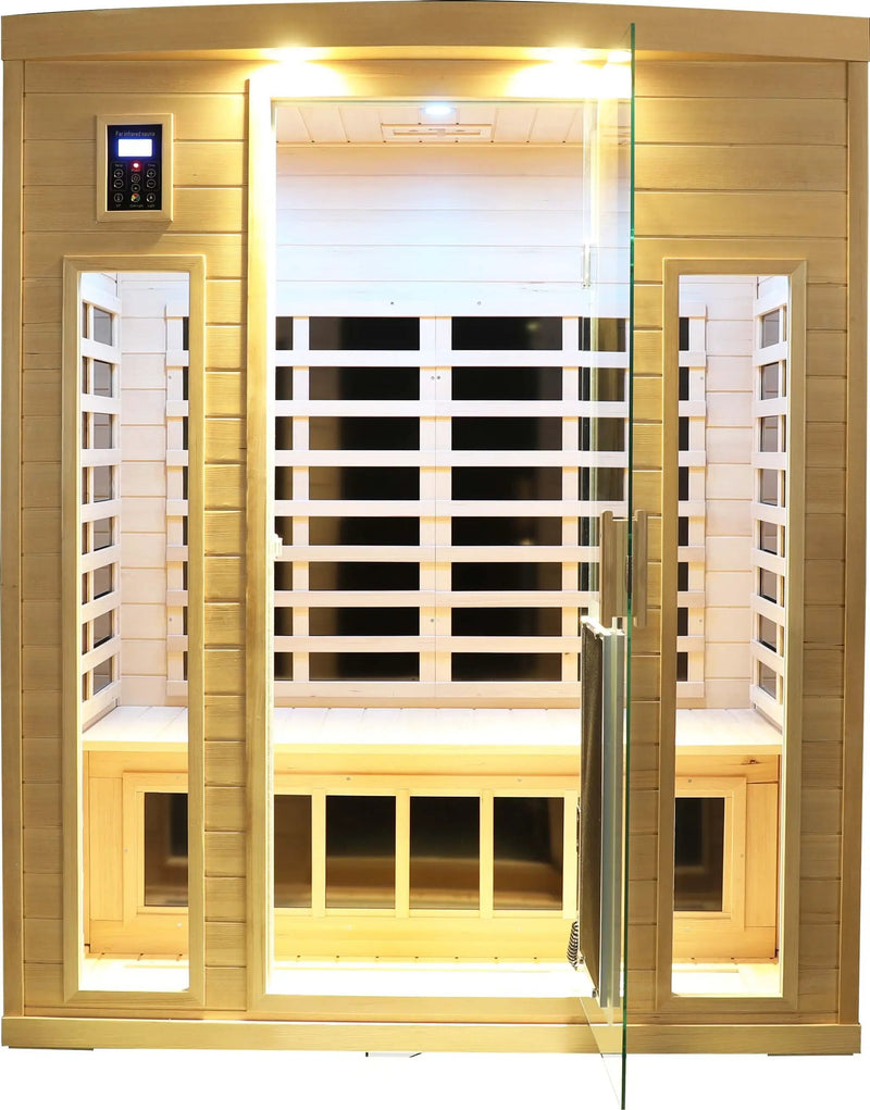 Low EMF Three person Far infrared sauna room (Roof & Floor) by HouseOfZazla