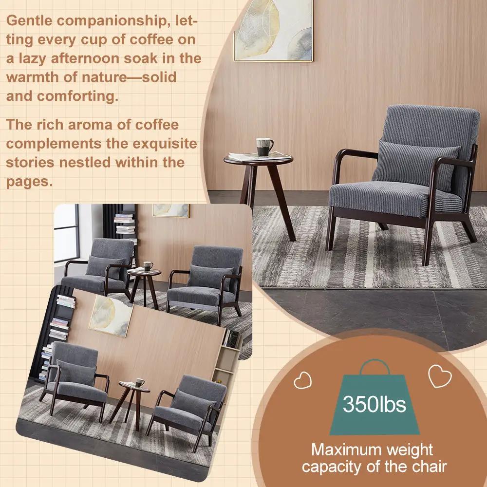 Mid-Century Modern Accent Chair & Coffee Table Set by HouseOfZazla