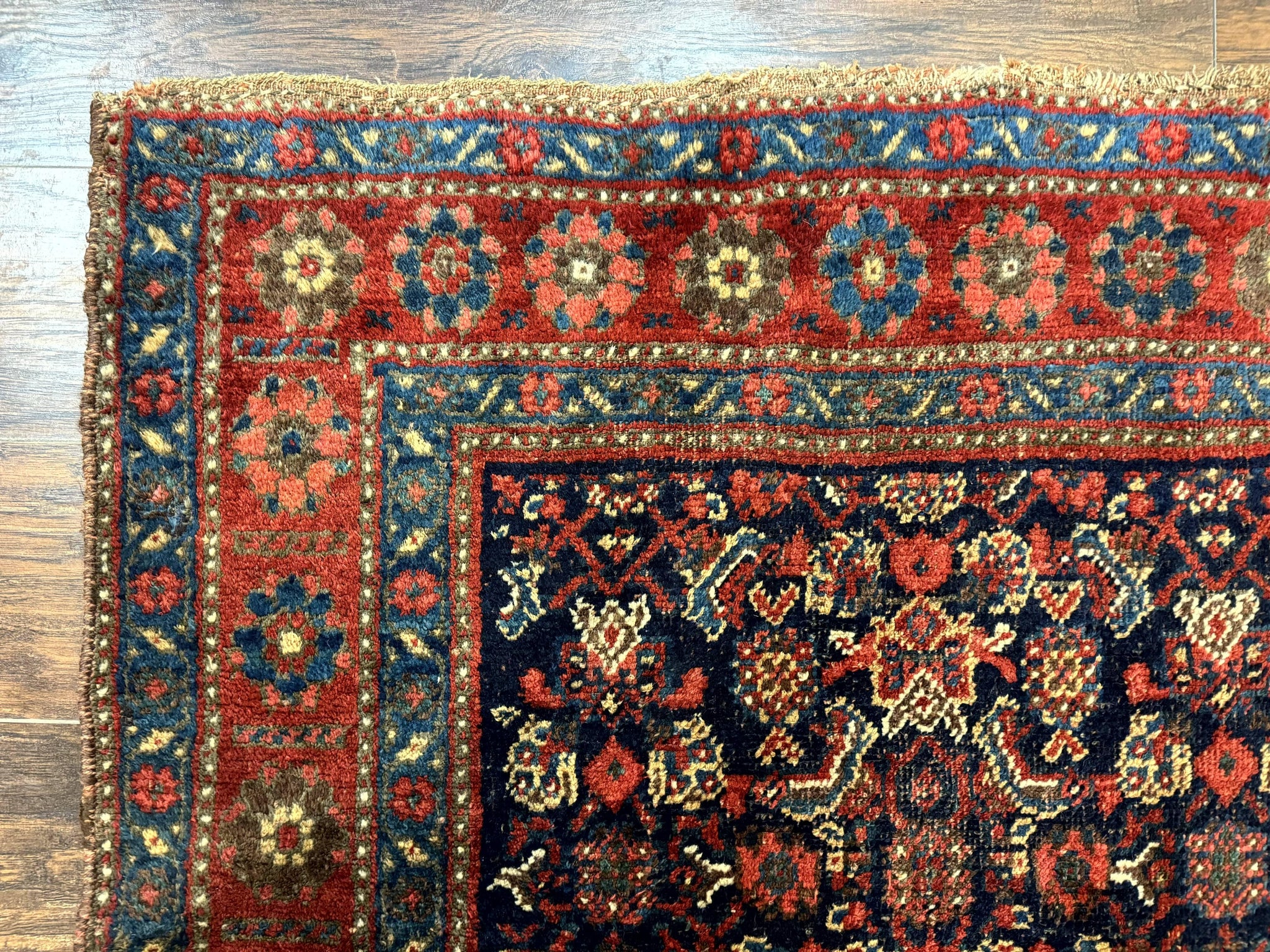 Antique Persian Tribal Rug 4x6, Kurdish Rug by Jewel Rugs