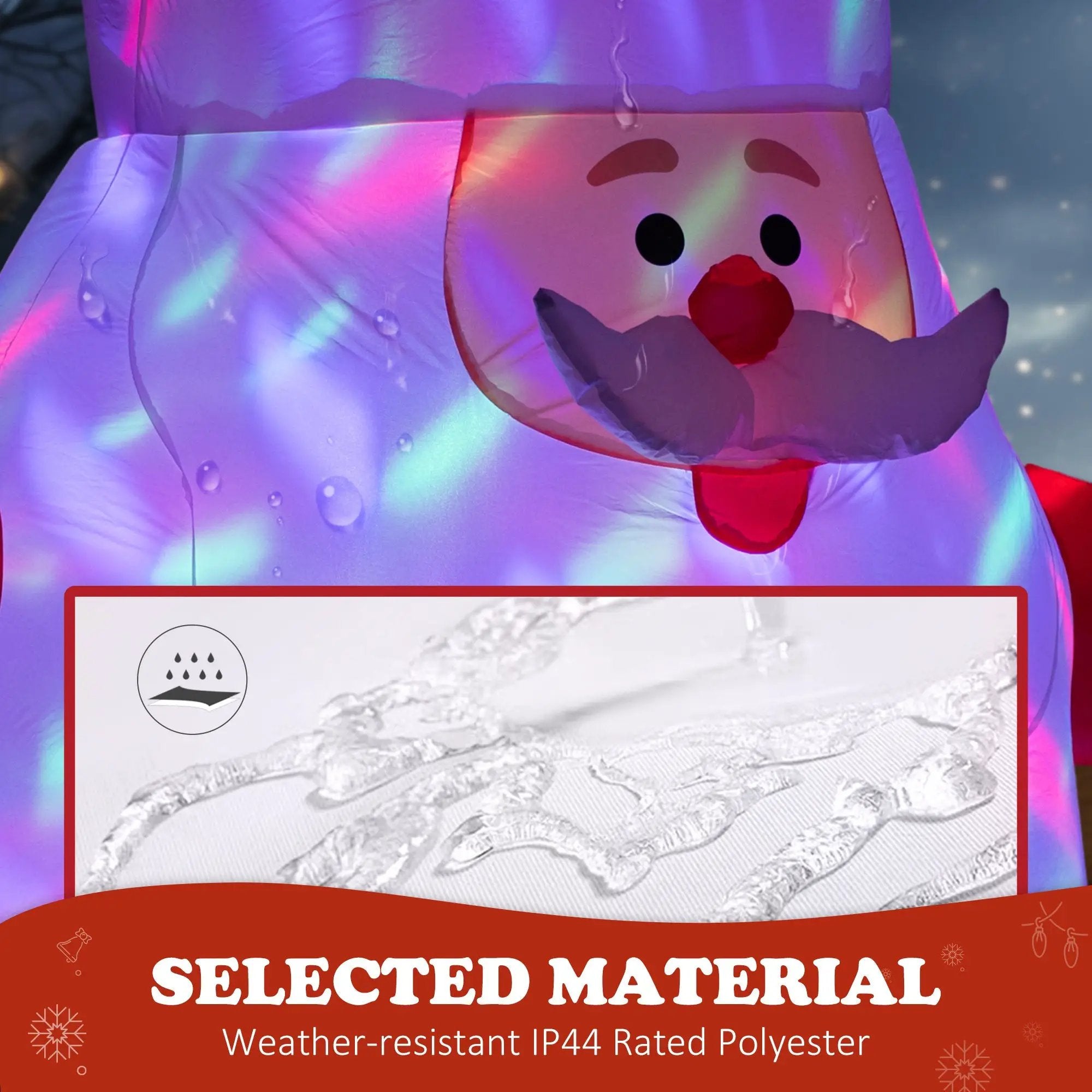 Outsunny Inflatable Christmas Santa Claus by HouseOfZazla