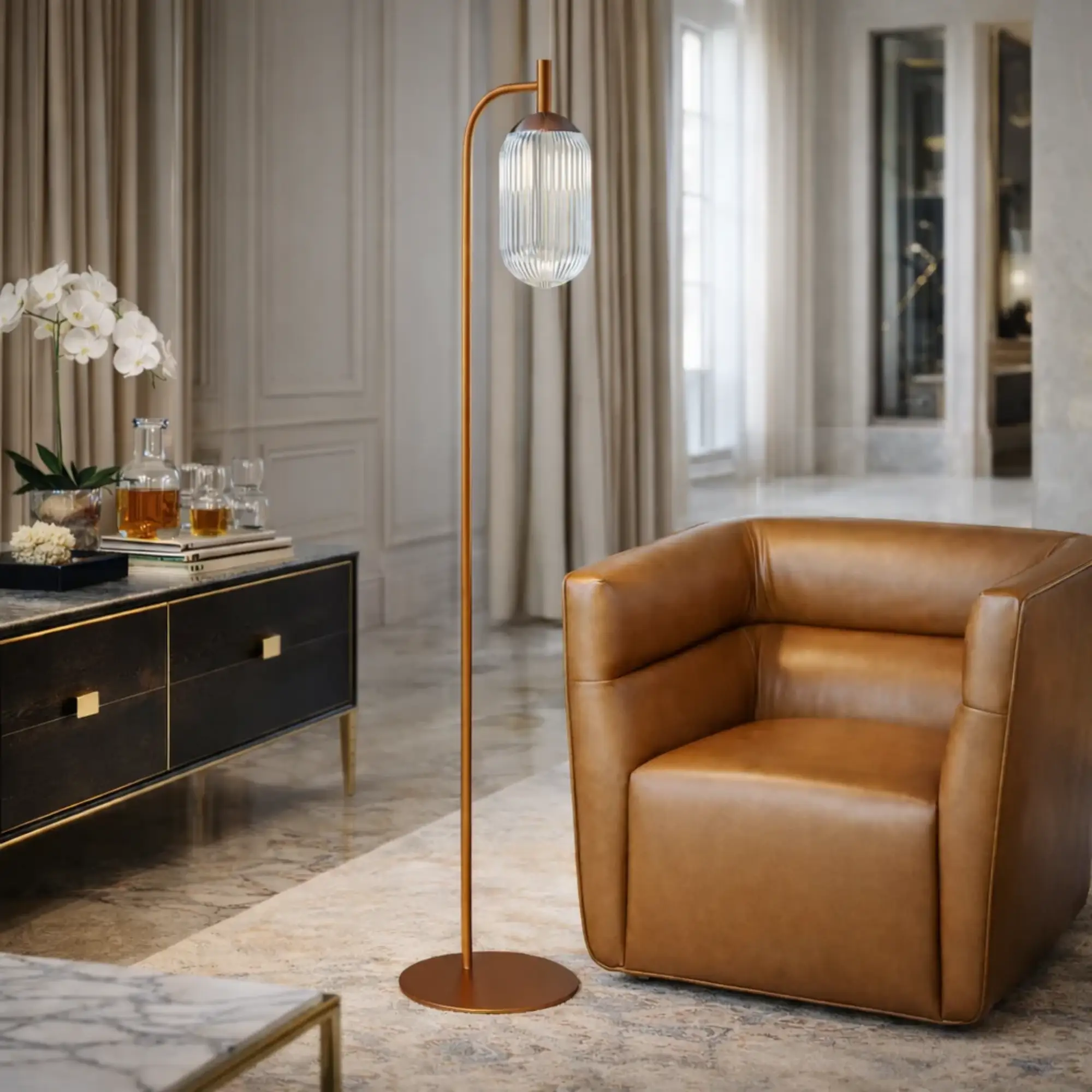 Classic Modern Floor Lamp by HouseOfZazla