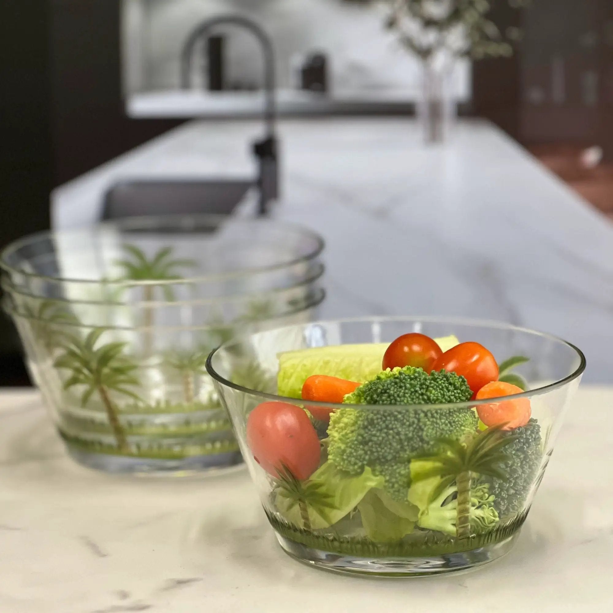 Palm Tree Acrylic Serving Bowls by HouseOfZazla