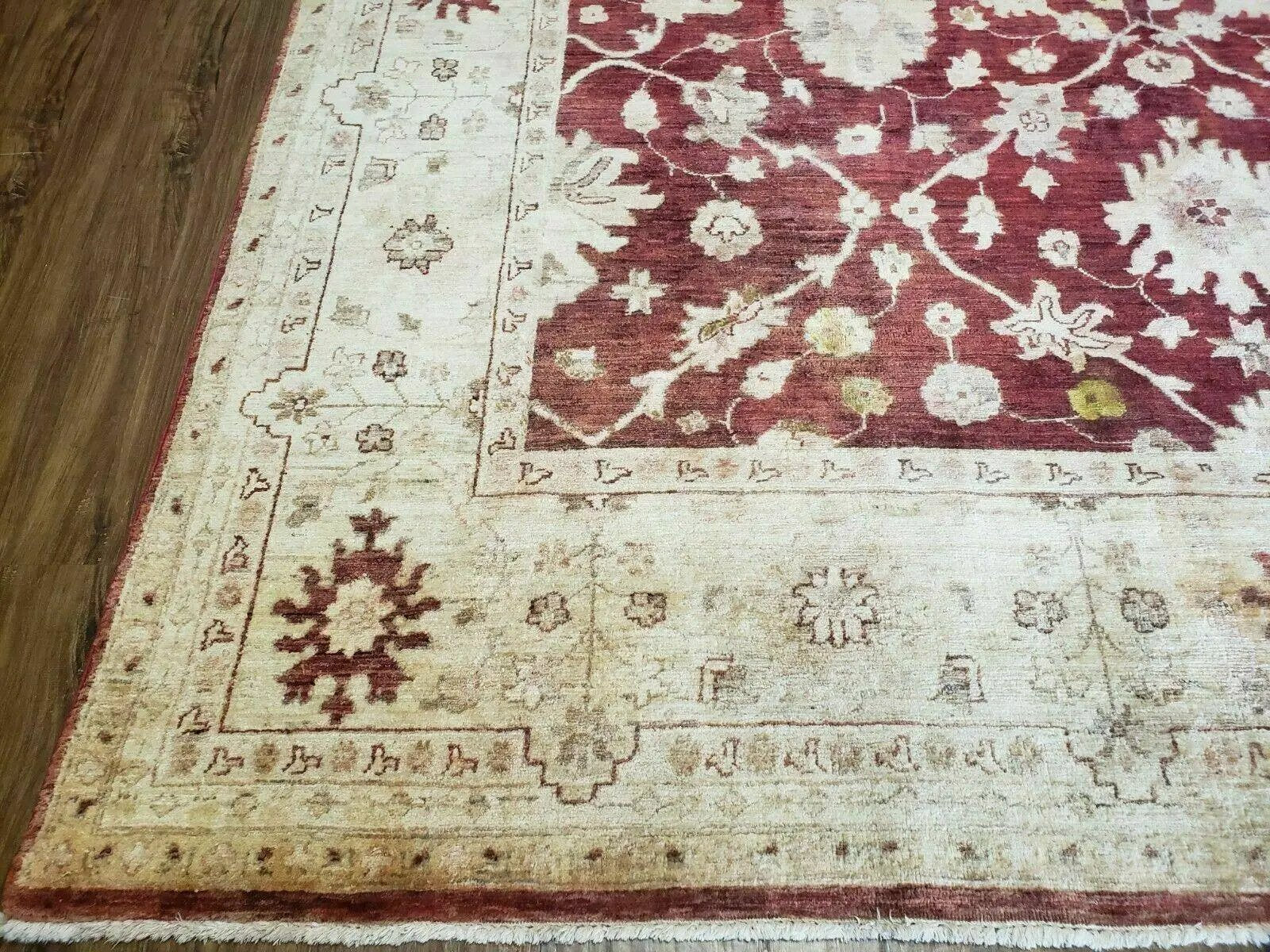 8' X 10' Handmade Peshawar Floral Oriental Wool Rug Hand Knotted Carpet Nice by Jewel Rugs