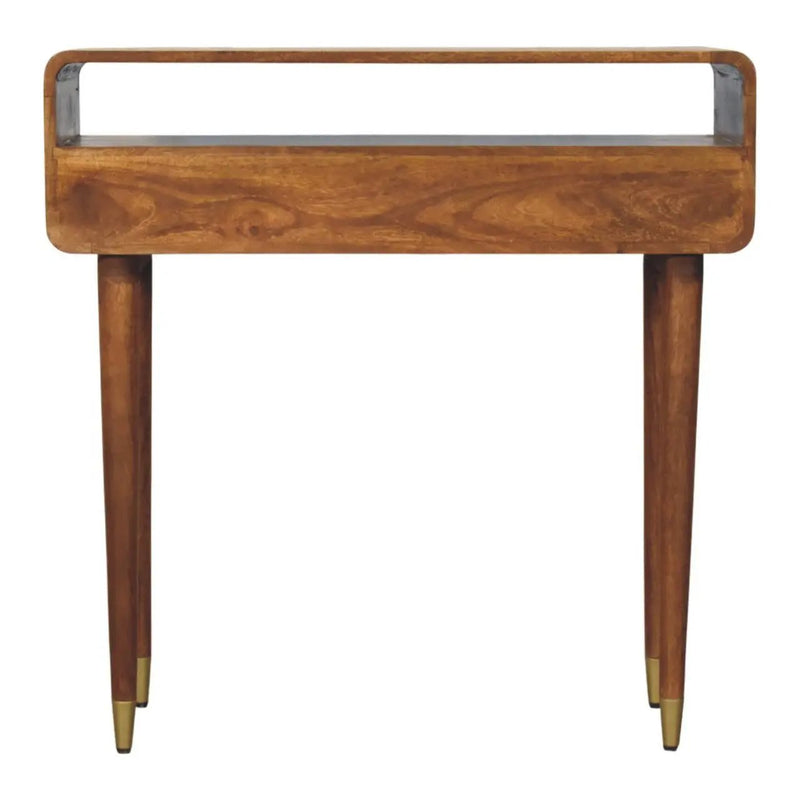 Solid Wood Valenza Curved Console Table by HouseOfZazla