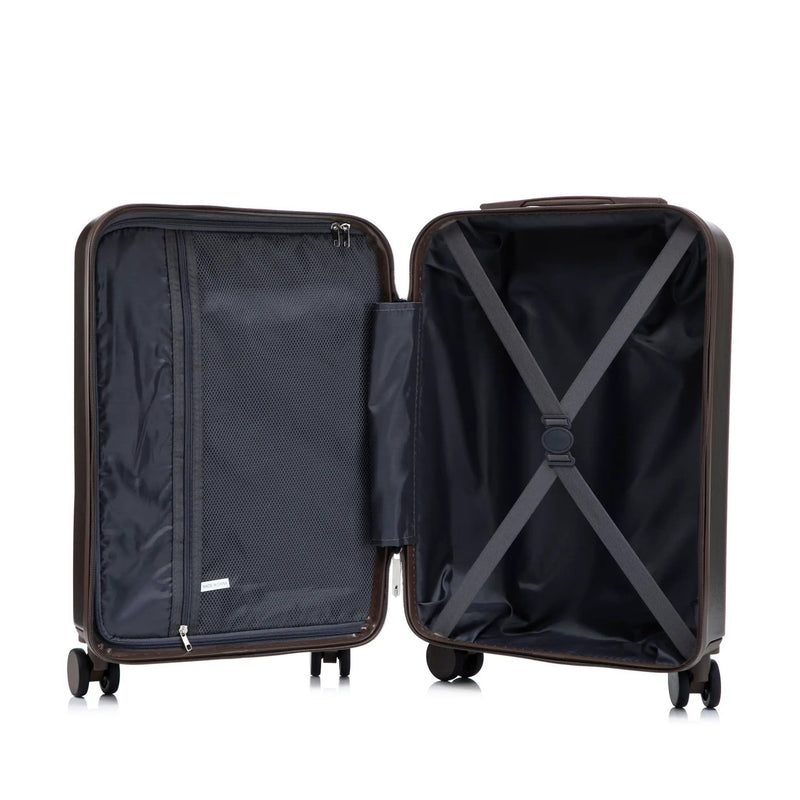14' & 20' ABS Spinner Wheel Luggage Set with Cosmetic Case by HouseOfZazla
