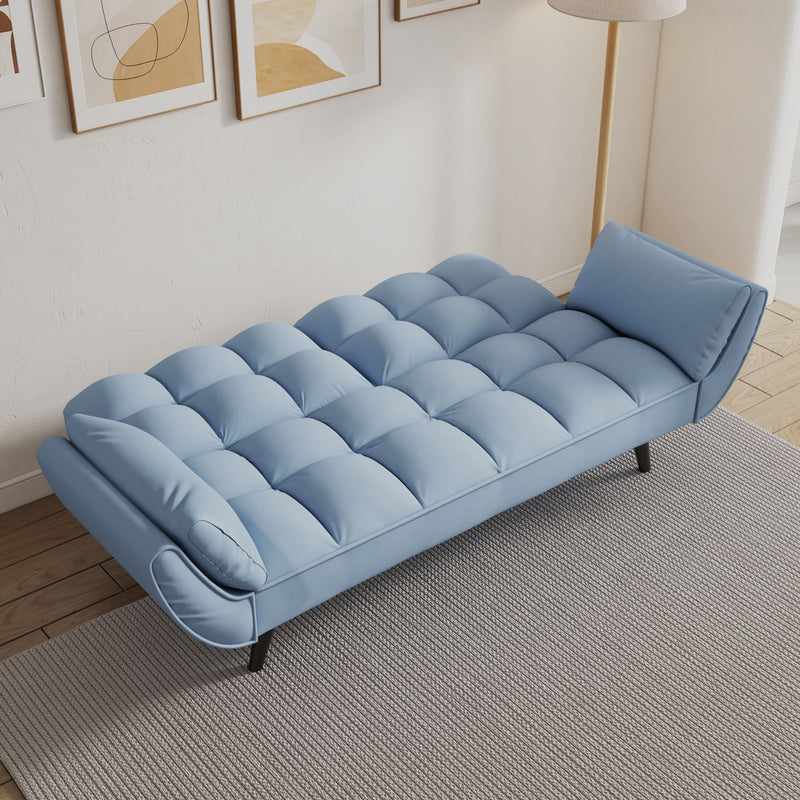 Sofa Soft Two Armrests Throw Pillow Pillow Comfortable Fit Apartment Bedroom Small Space by Unique Piece Furniture