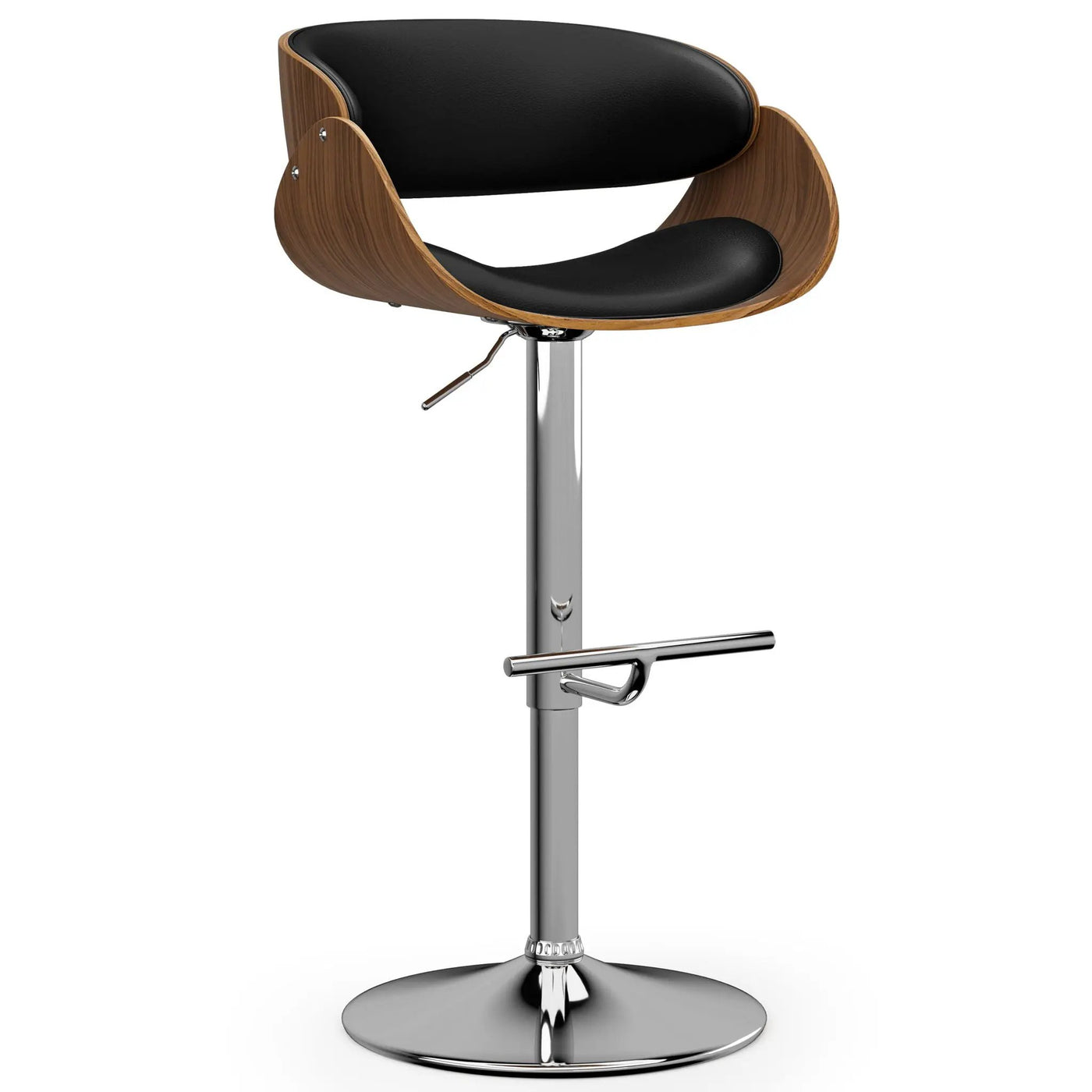 Amery - Mid Century Modern Adjustable Swivel Bar Stool by HouseOfZazla