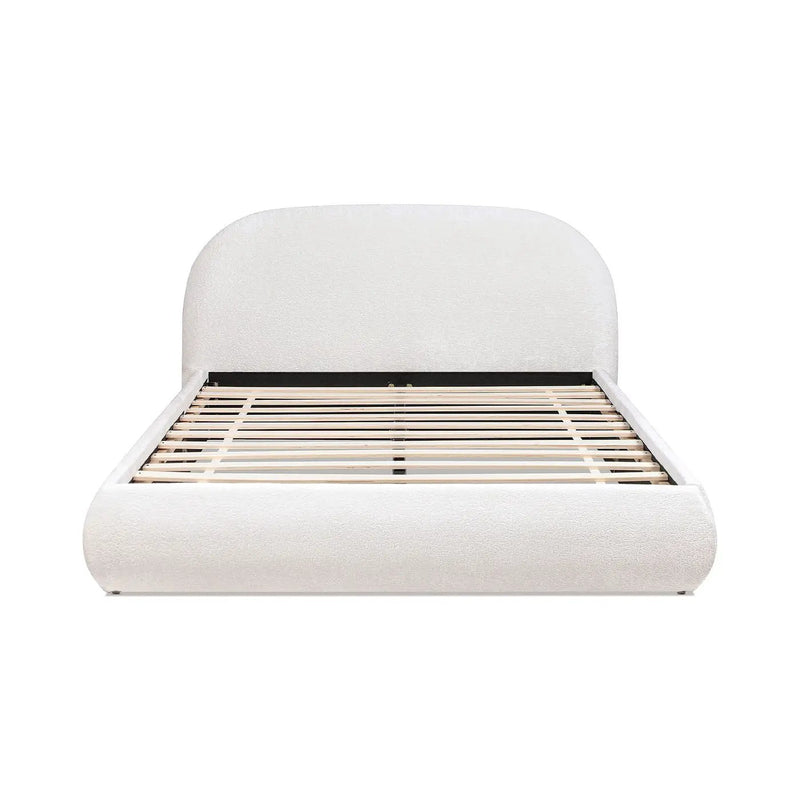 Archie Puffy Grounded - Upholstered Platform Bed by HouseOfZazla