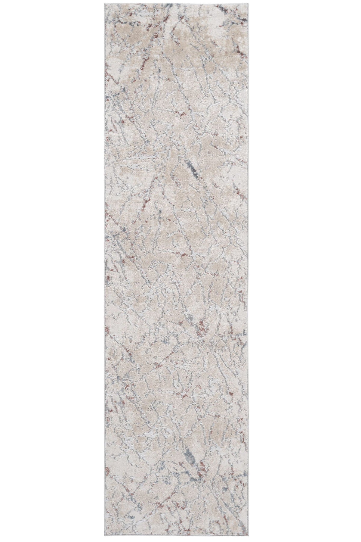 Contemporary Area Runner Rug with Stain Resistance - Gray